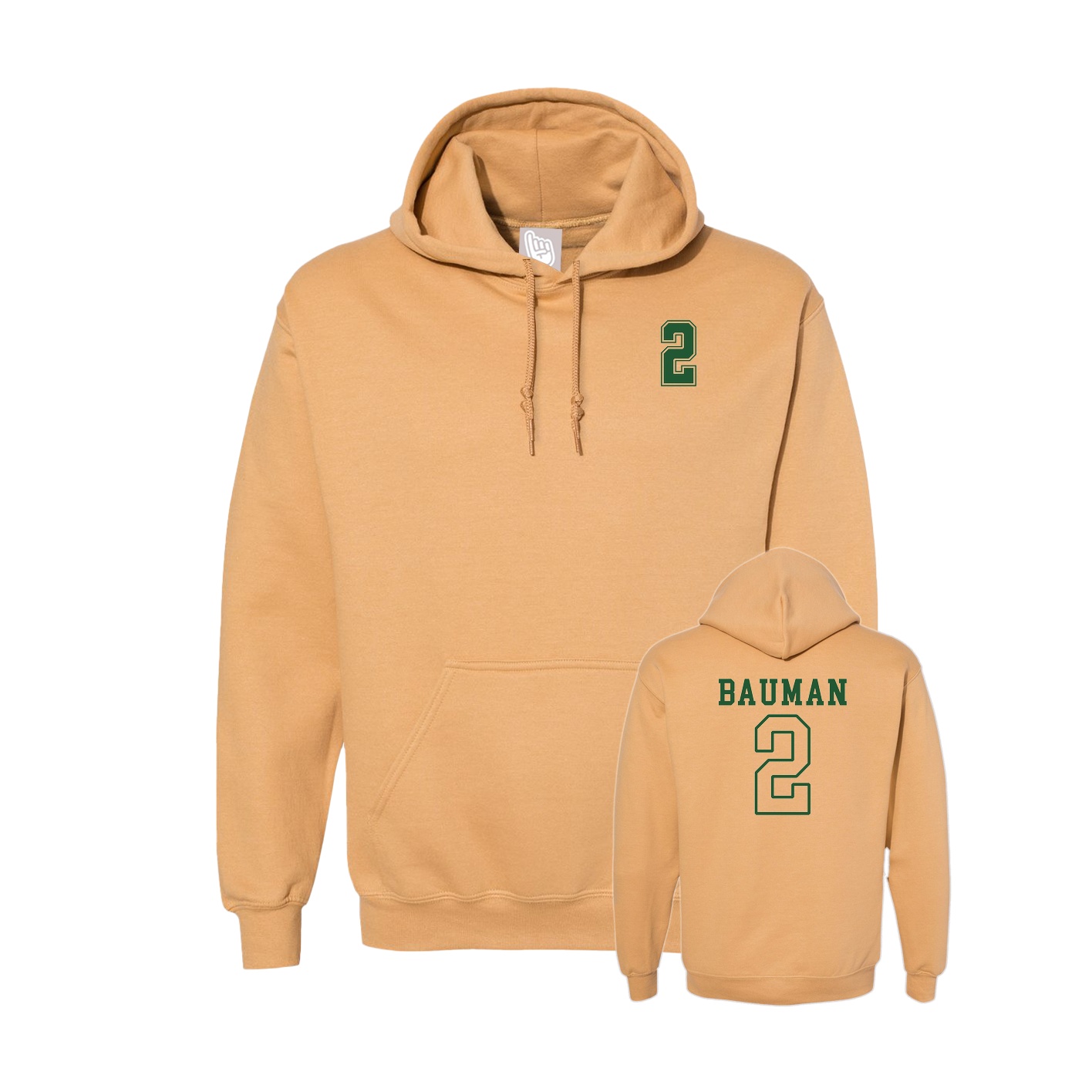 Hoodie — Chest Back in Vegas Gold