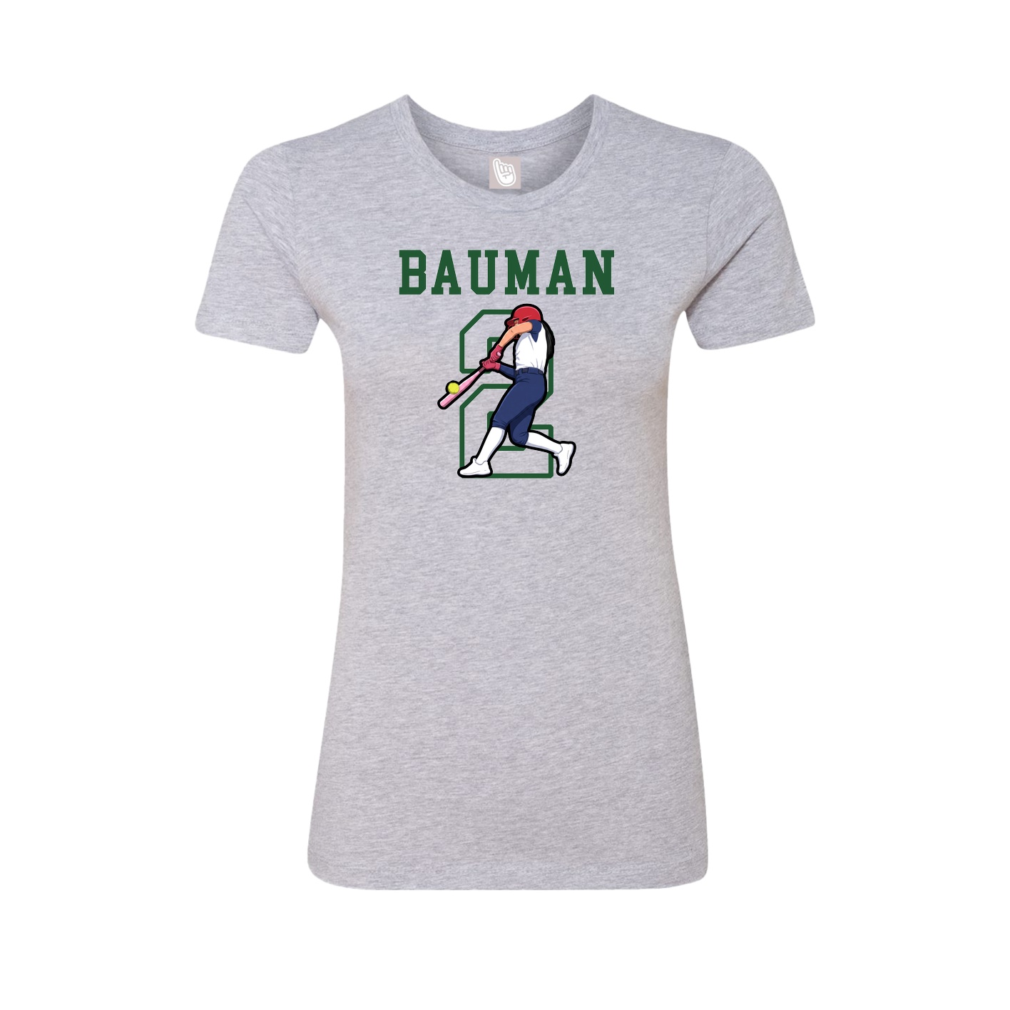 Fitted Women's Tee — Shirsey in Grey