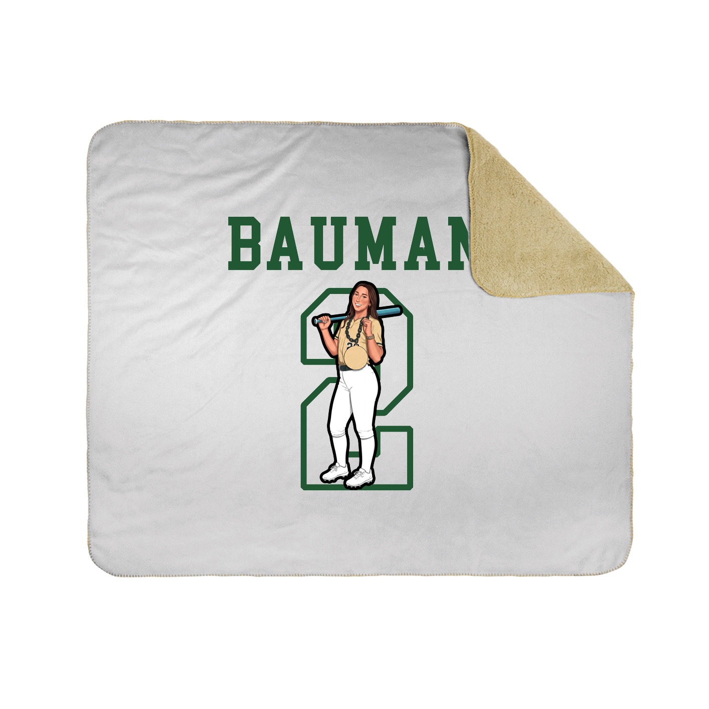 Throw Blanket — Shirsey in White