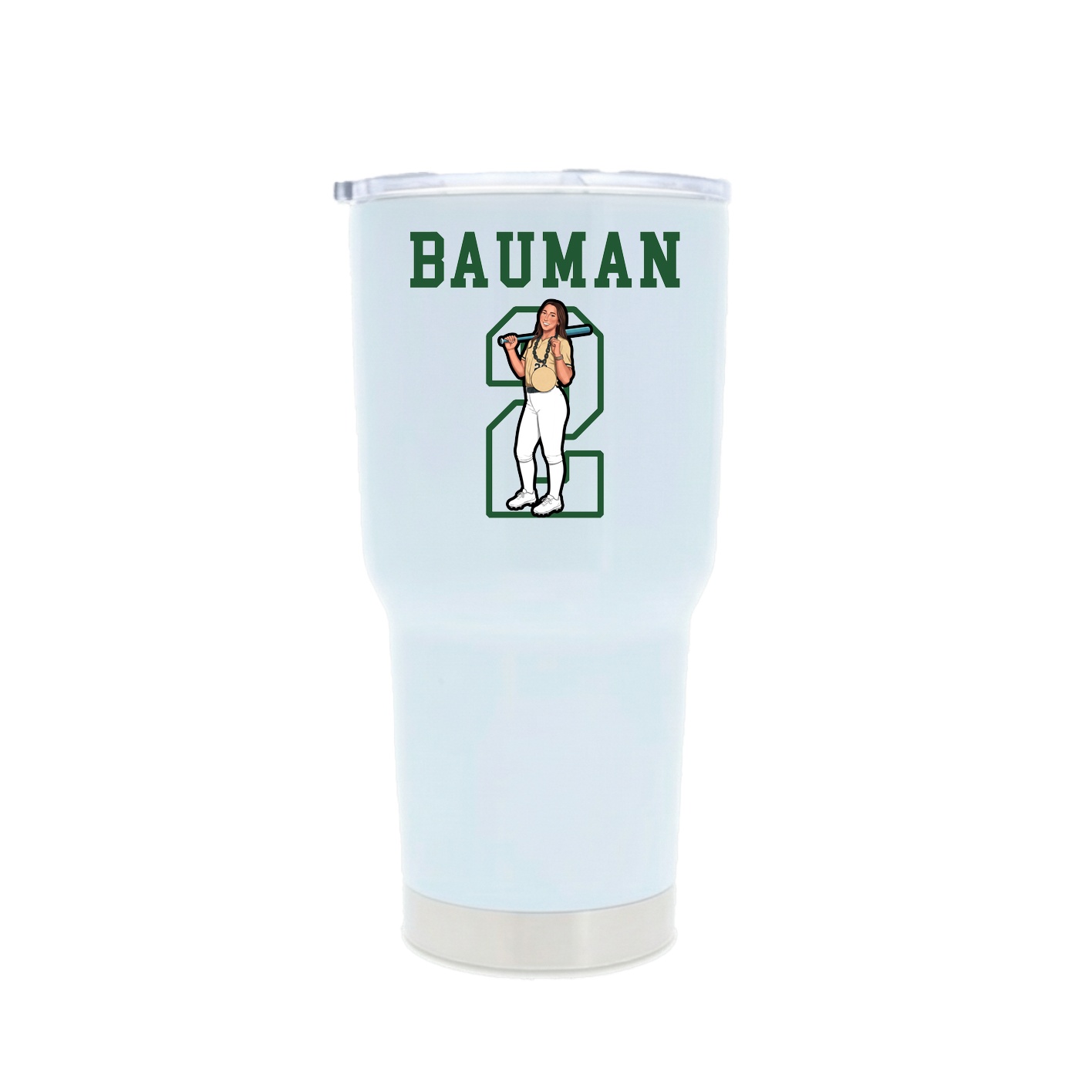30oz Stainless Steel Tumbler — Shirsey in White