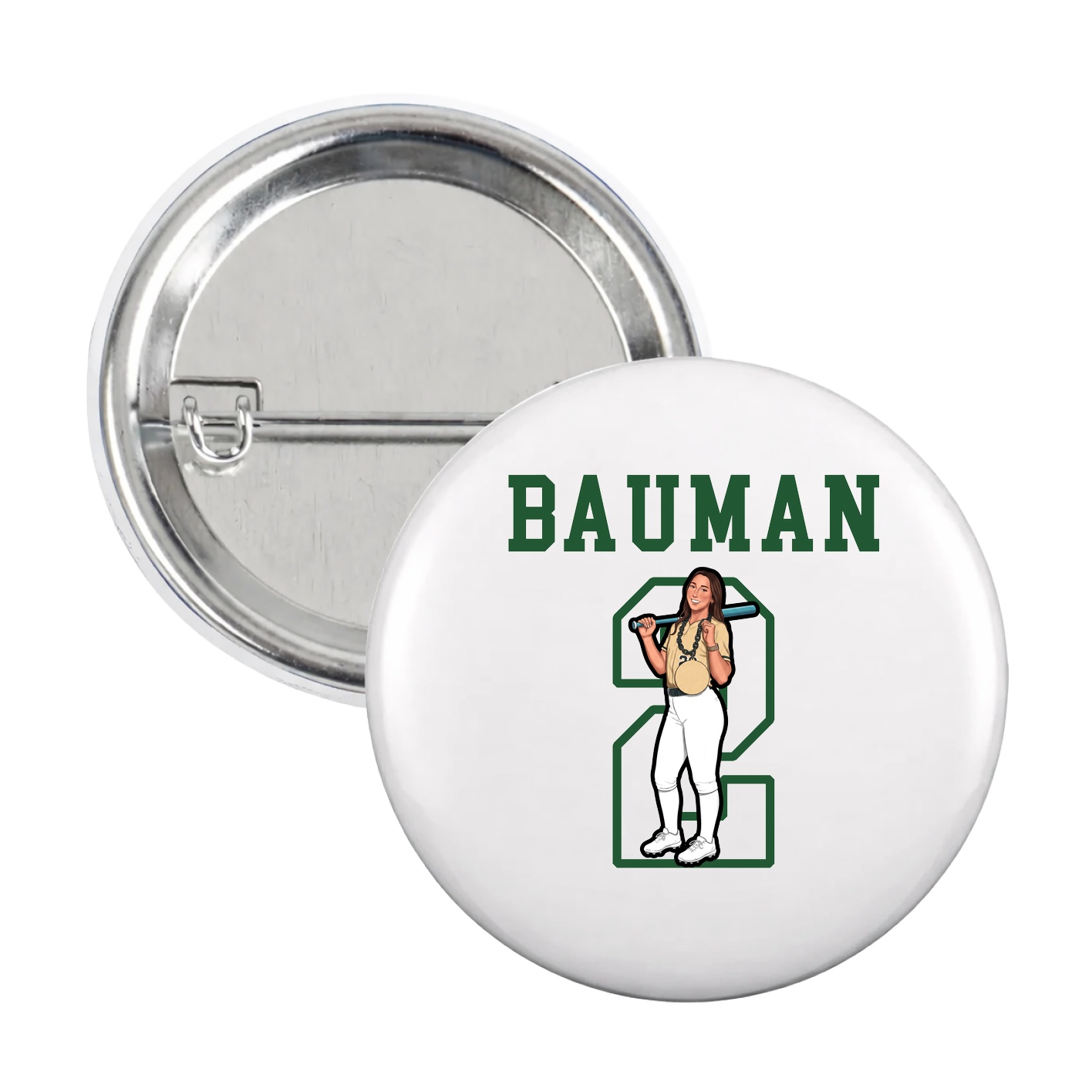 Game Day Button — Shirsey in White