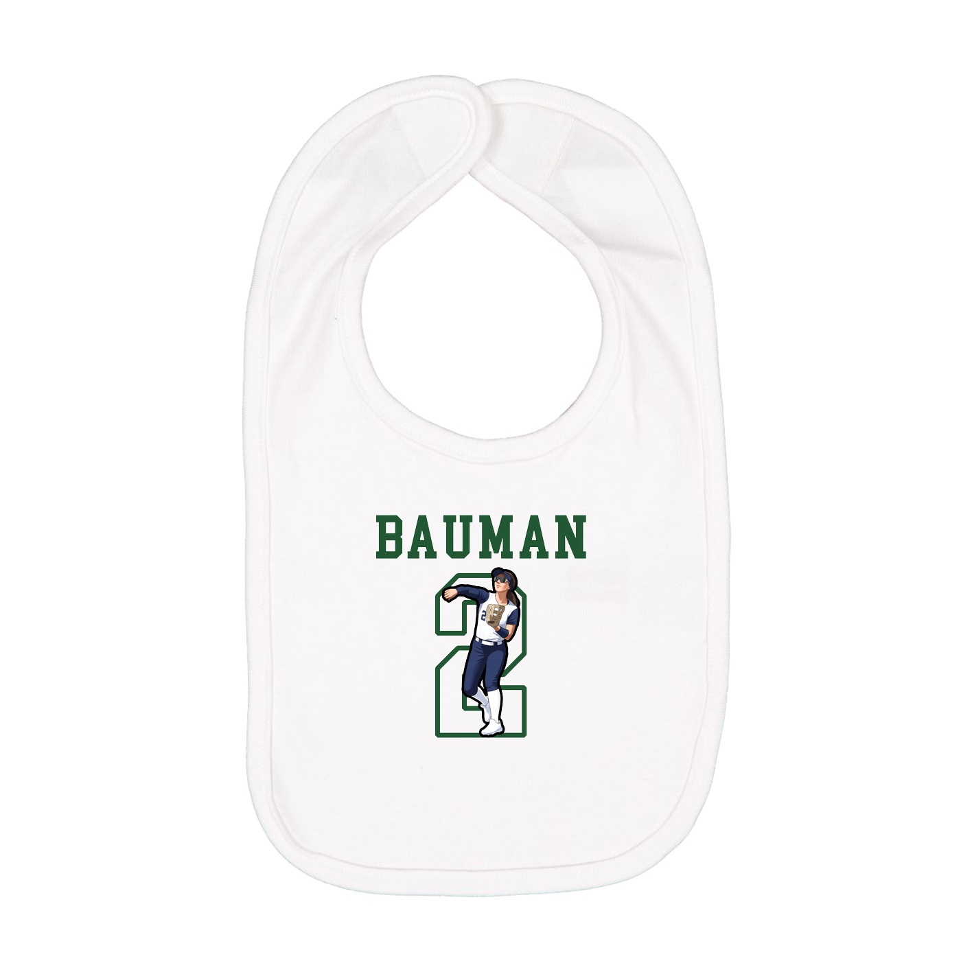 Infant Bib — Shirsey in White