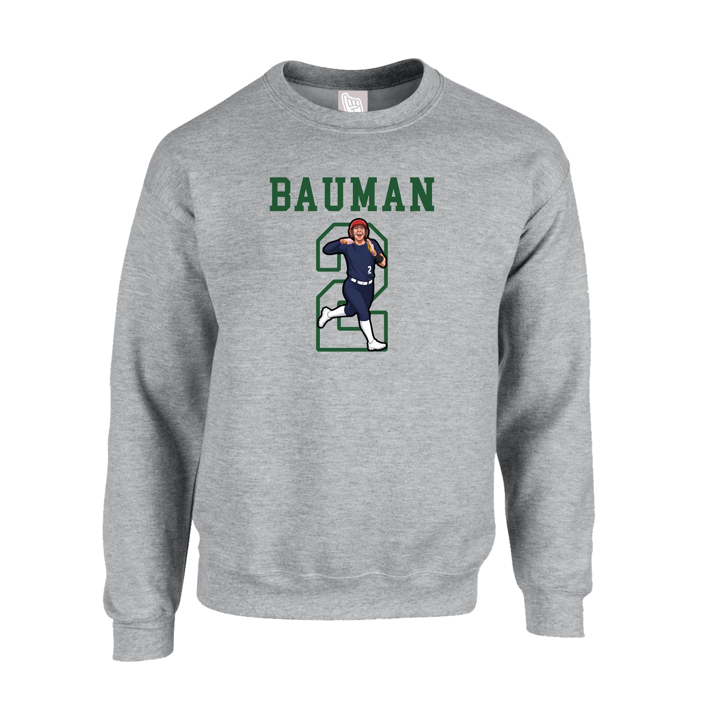 Fleece Crew — Shirsey in Grey