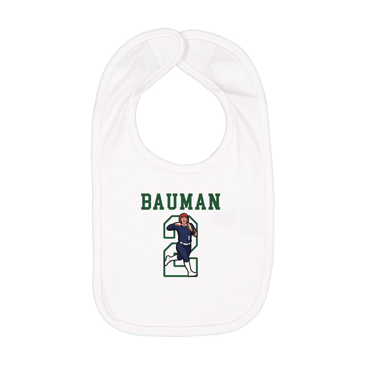 Infant Bib — Shirsey in White