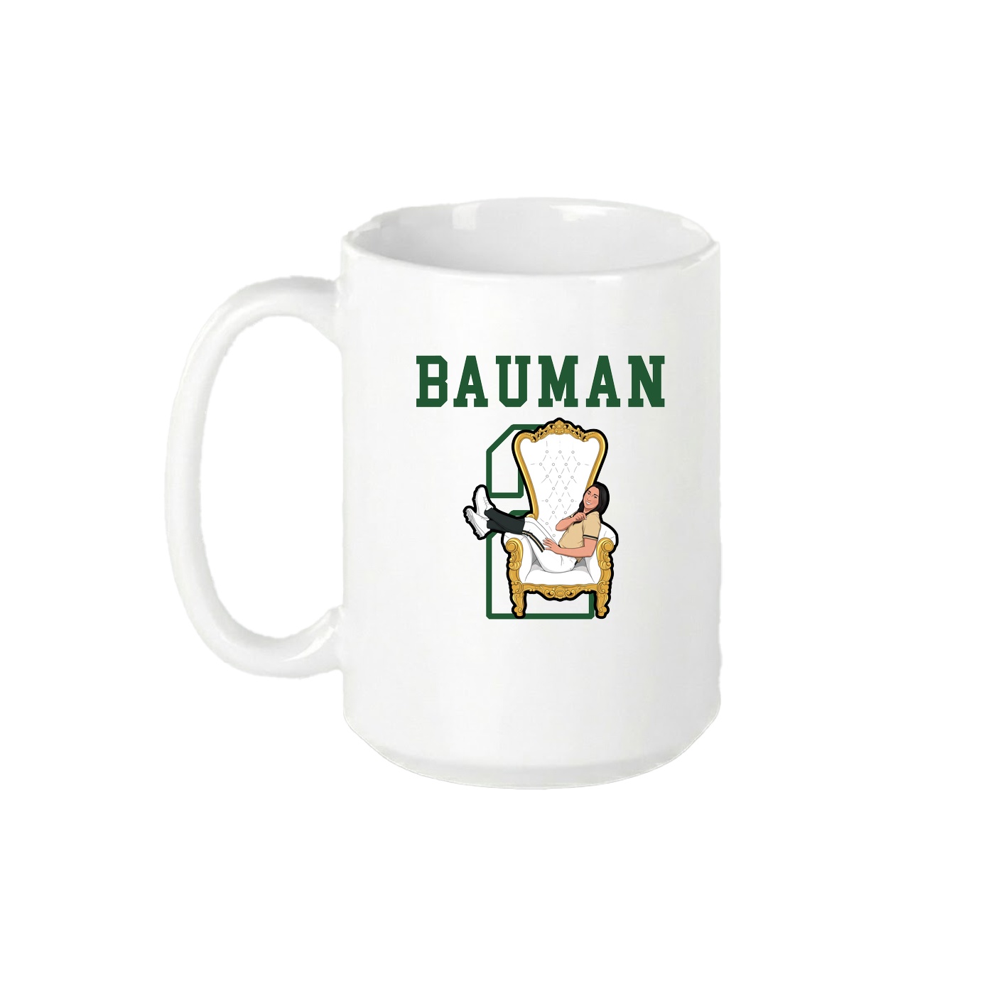 15oz Coffee Mug — Shirsey in White