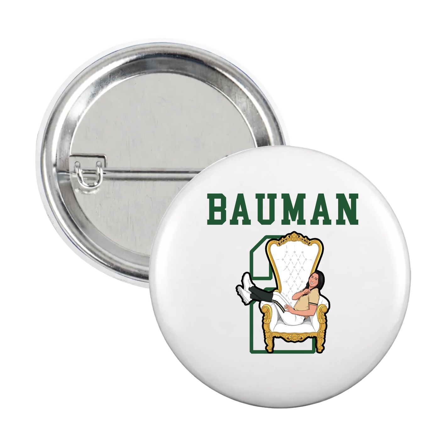 Game Day Button — Shirsey in White