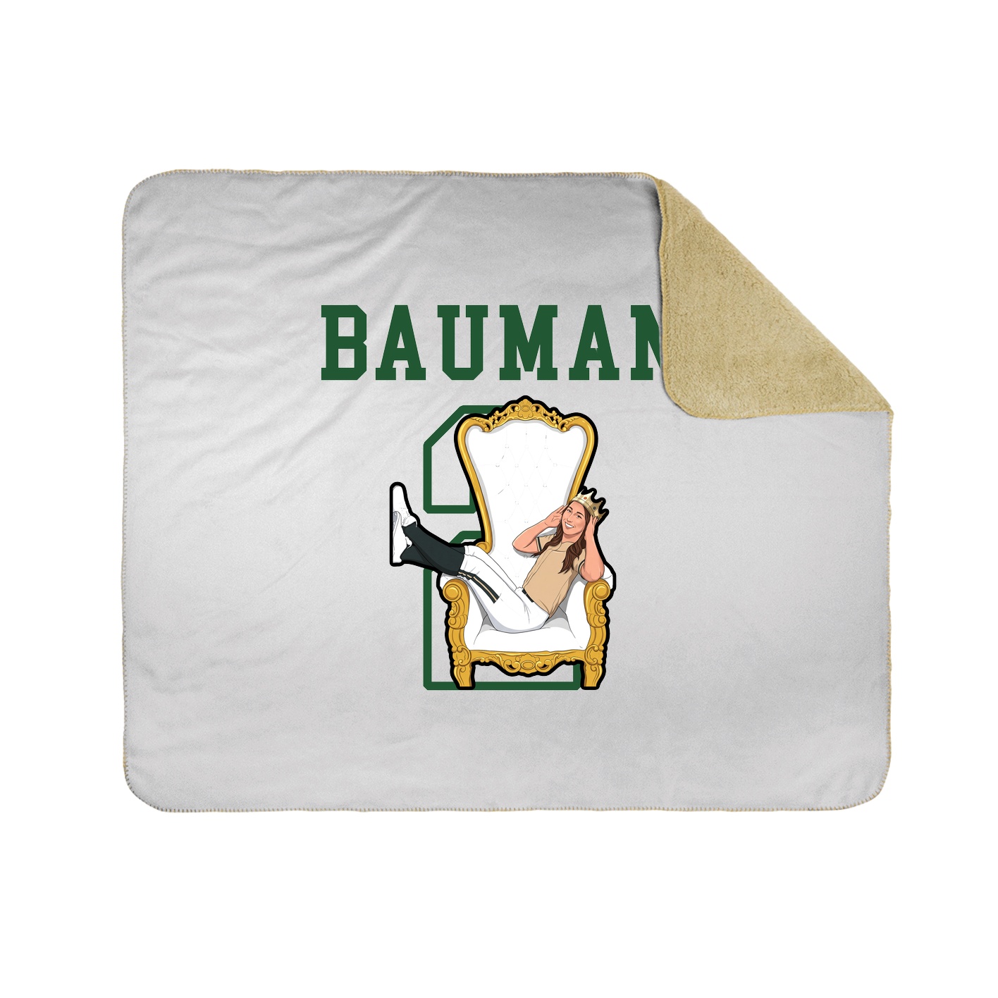 Throw Blanket — Shirsey in White