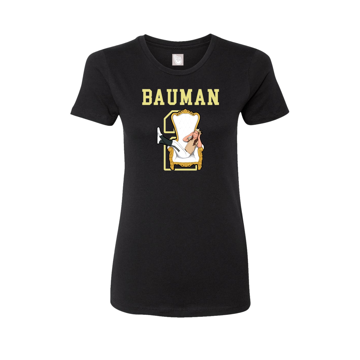 Fitted Women's Tee — Shirsey in Black