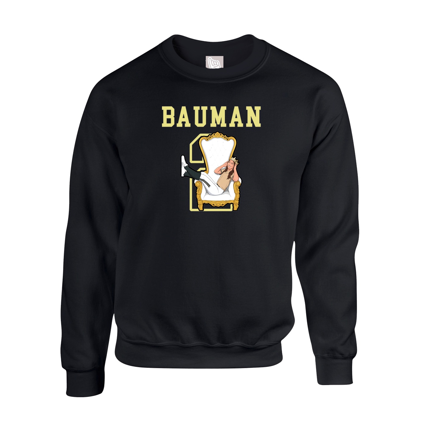 Fleece Crew — Shirsey in Black