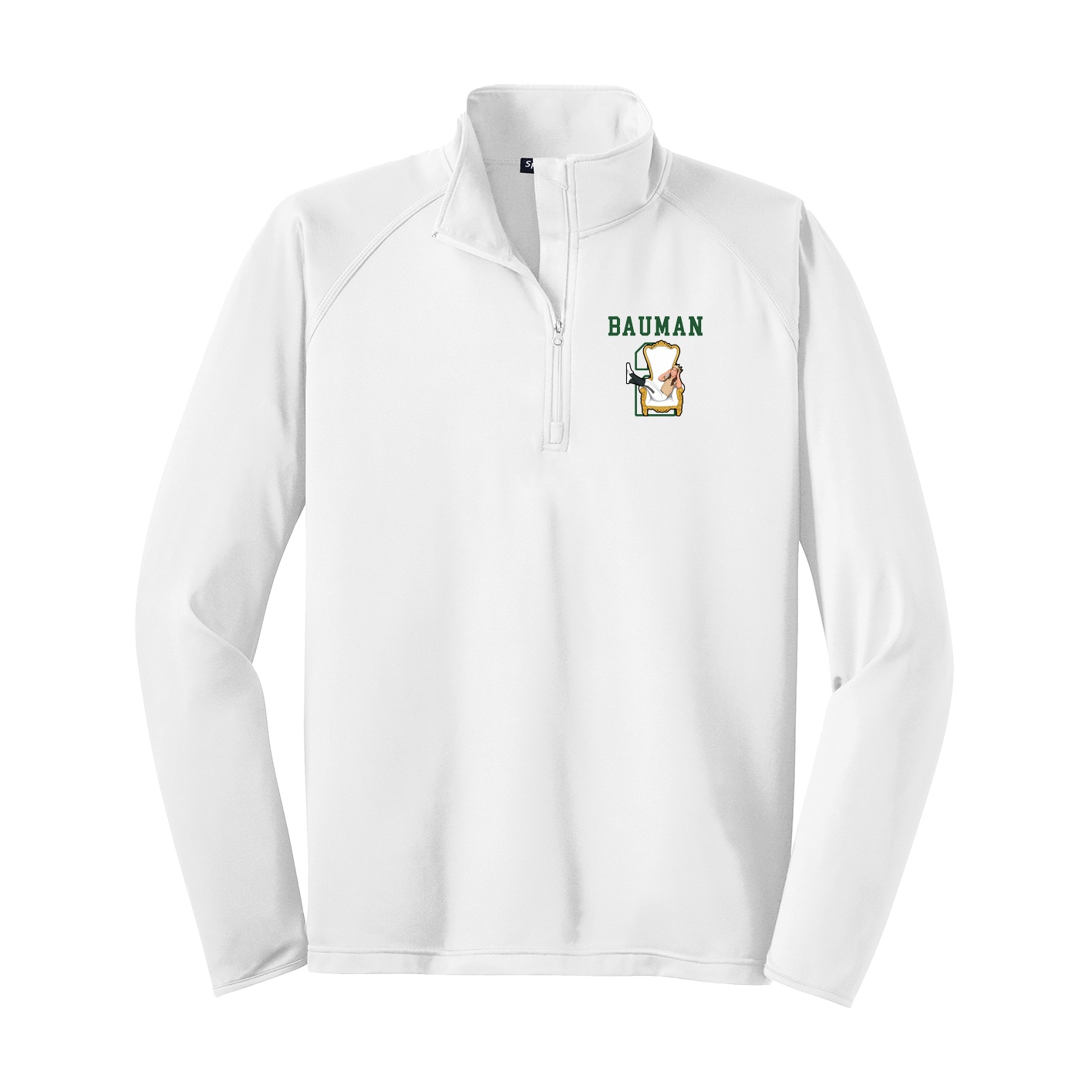 Q-Zip Pullover — Shirsey in White