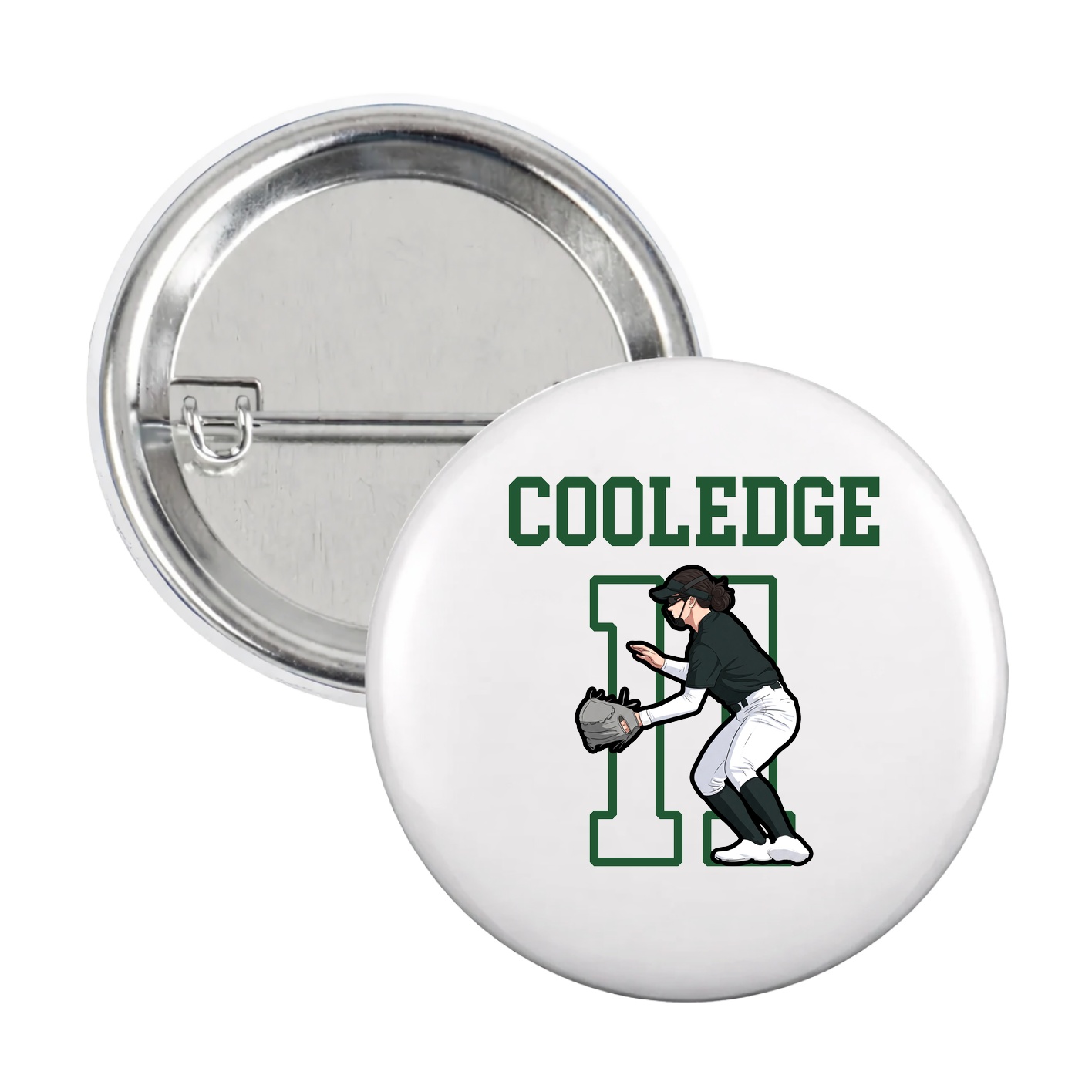 Game Day Button — Shirsey in White