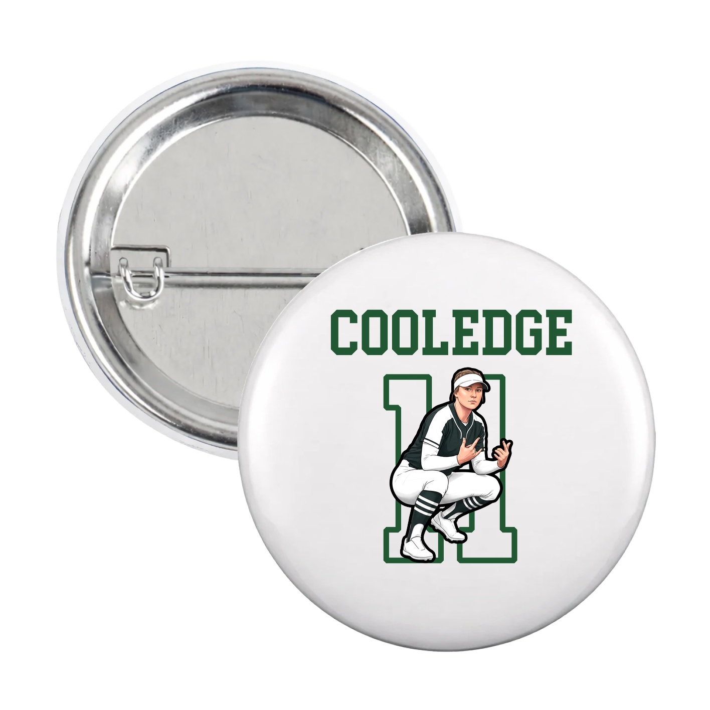 Game Day Button — Shirsey in White