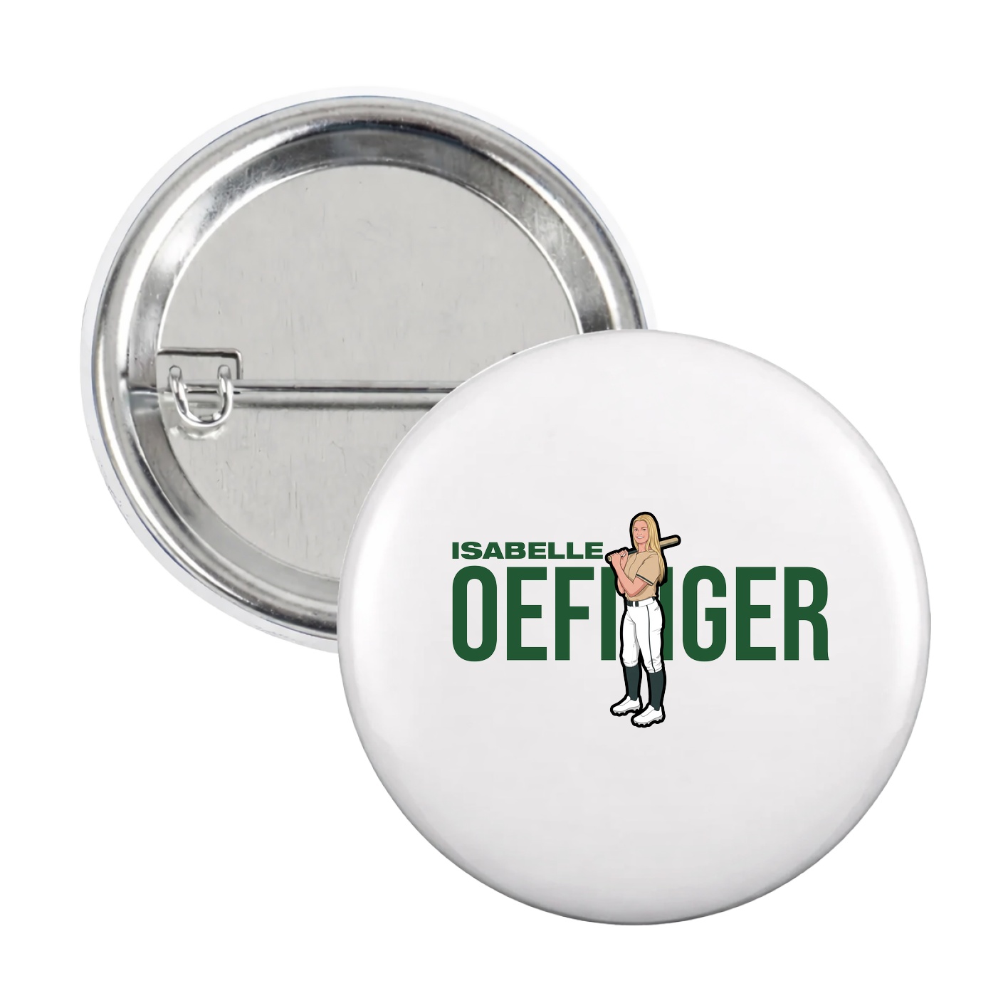 Game Day Button — Player Name in White