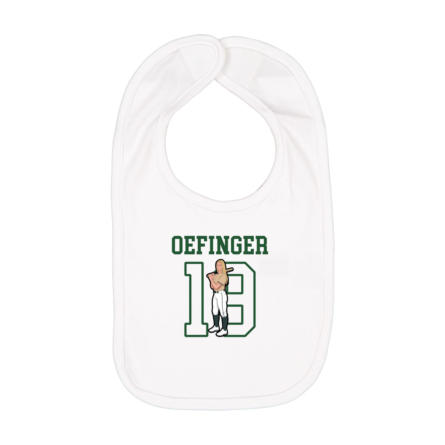 Infant Bib — Shirsey in White