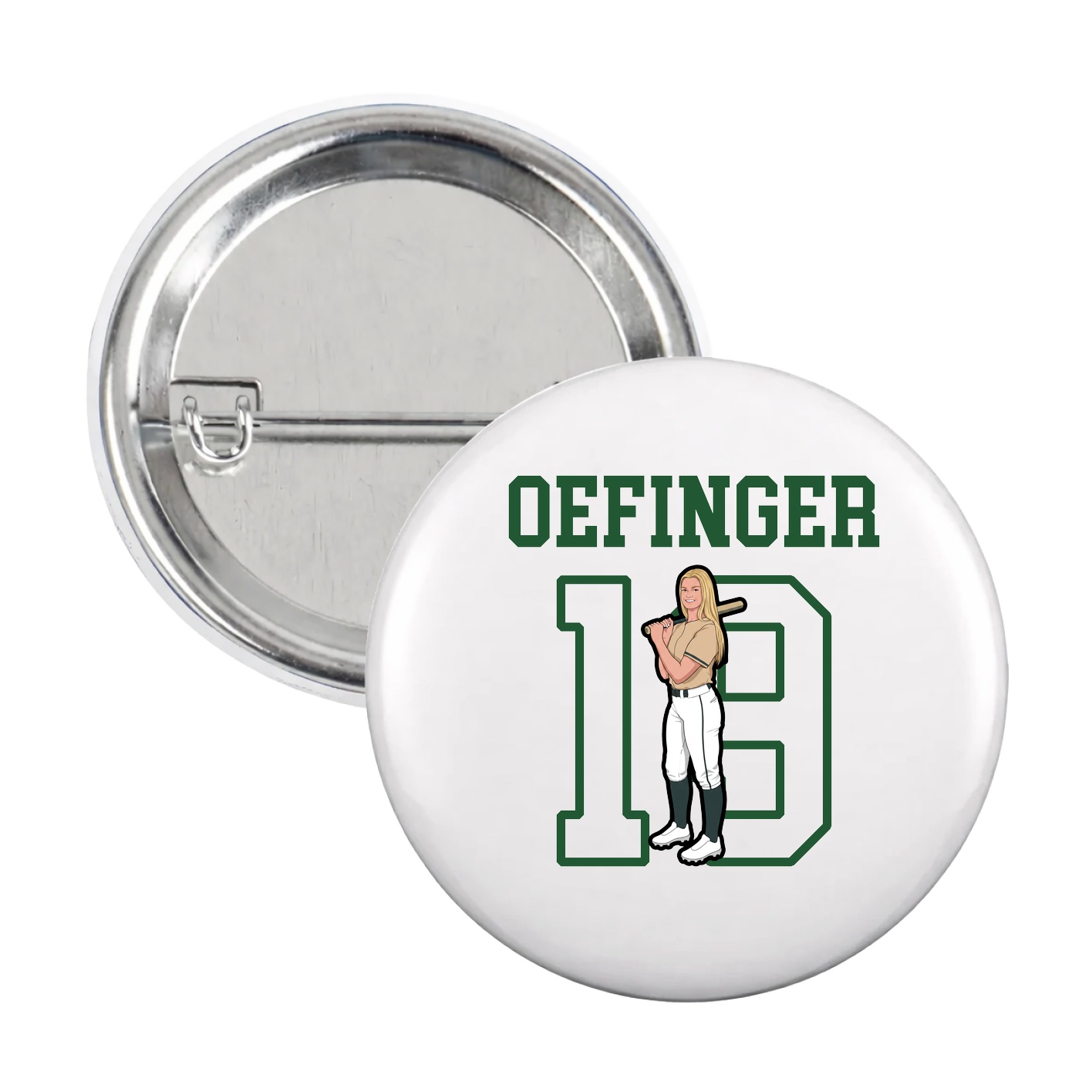 Game Day Button — Shirsey in White