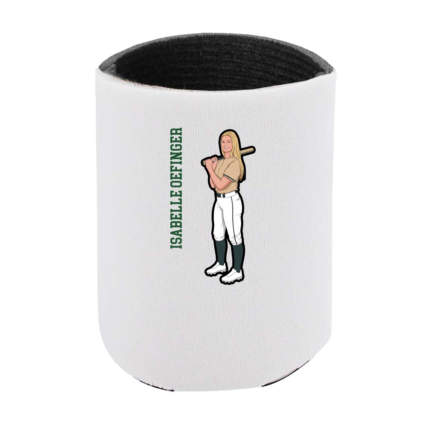 Can Holder — Name Vertical in White