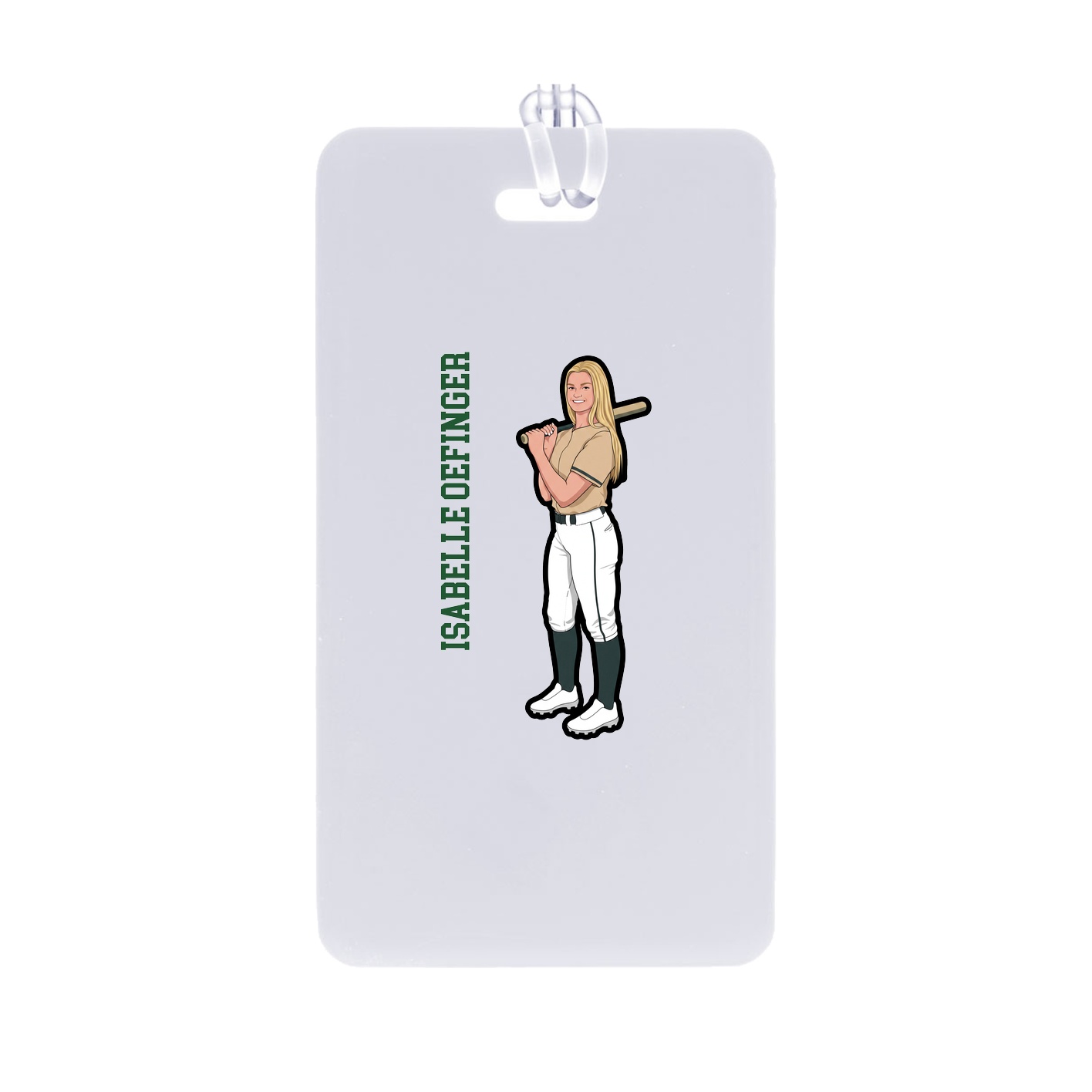 Bag Tag — Name Vertical in Classic