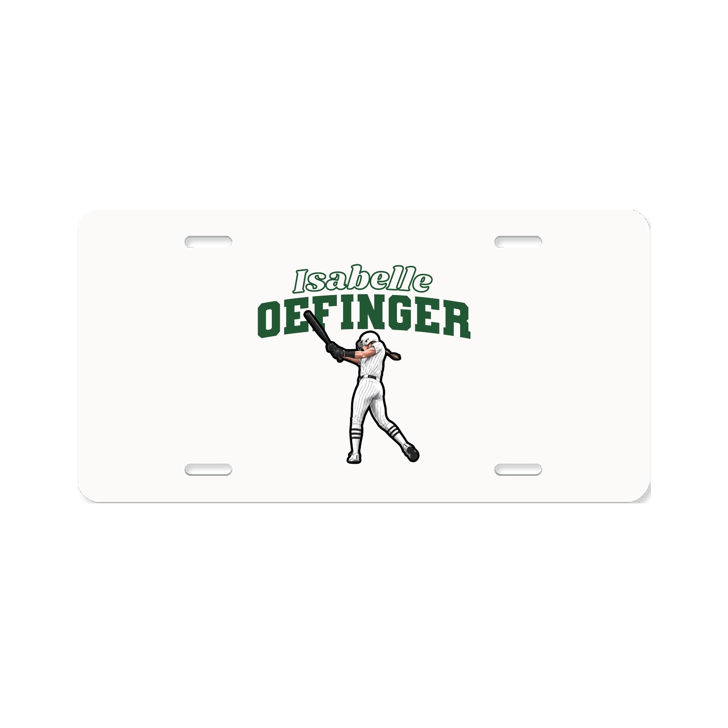 License Plate — Name Arch in Classic