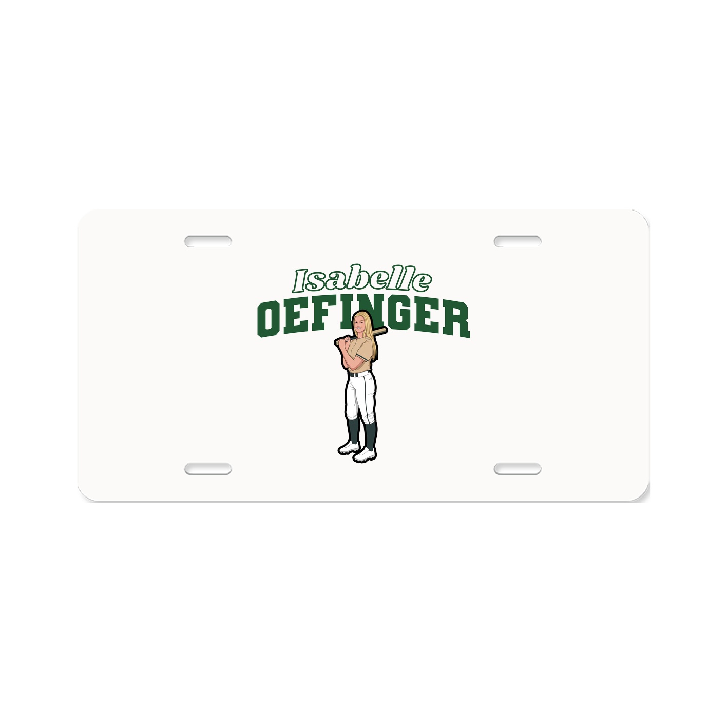 License Plate — Name Arch in Classic
