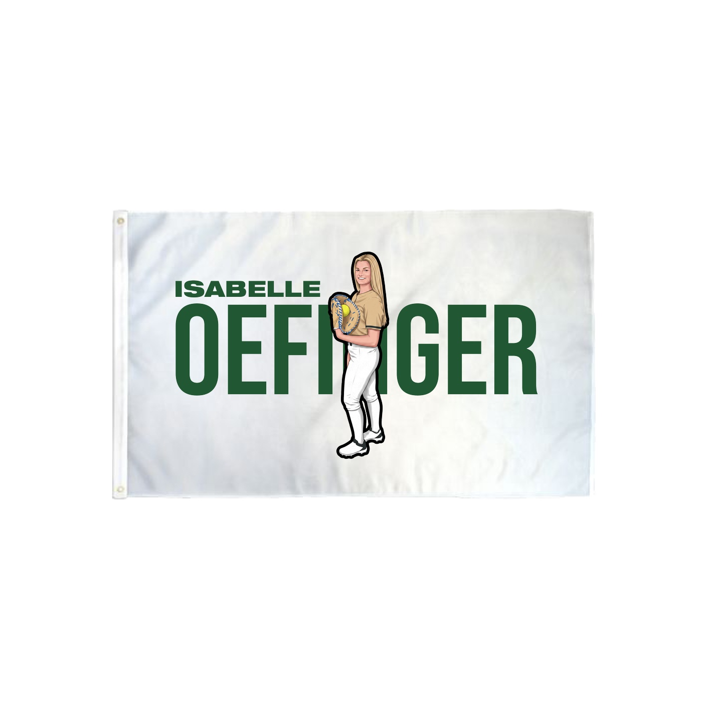 3x5 Flag — Player Name in Classic
