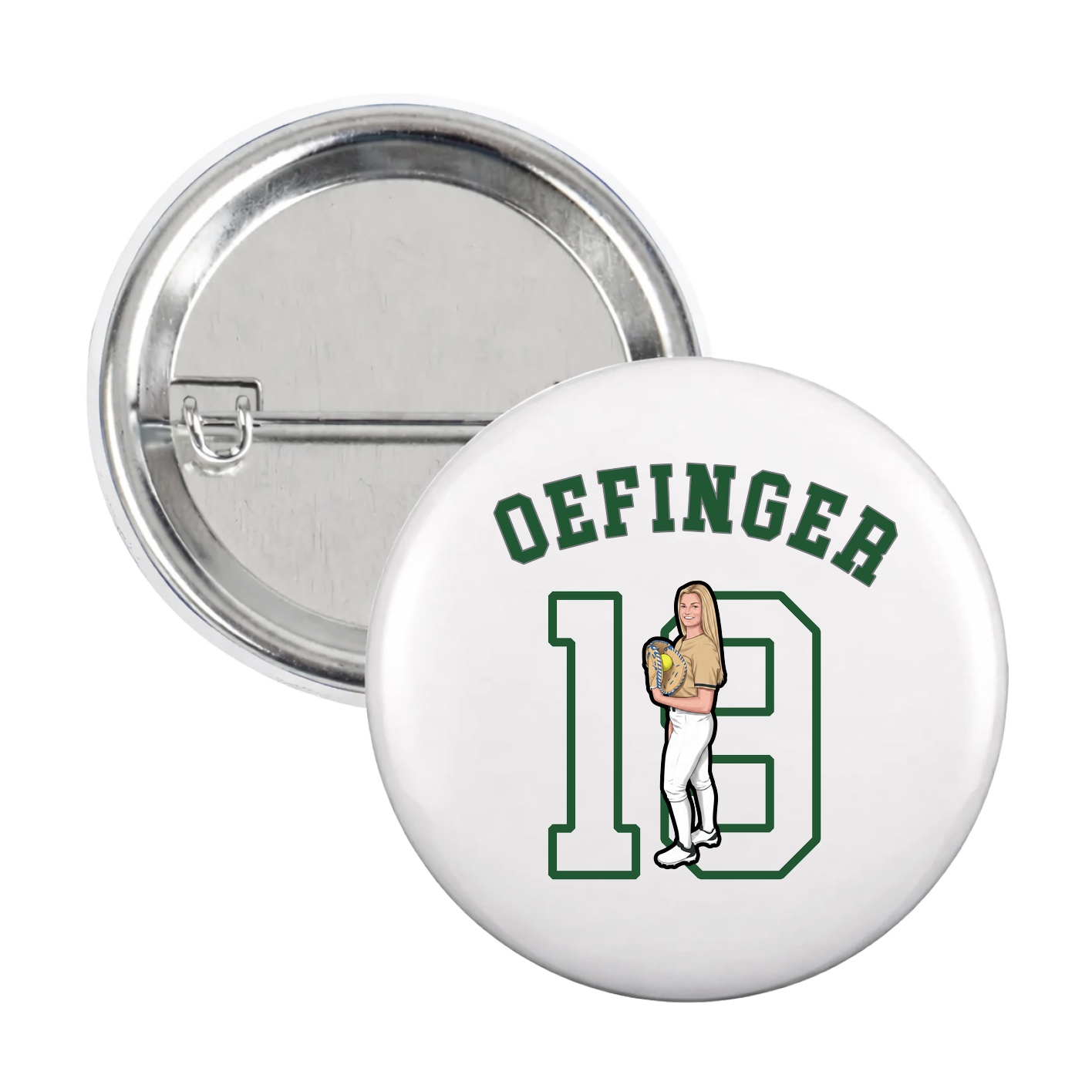 Game Day Button — Shirsey Arch in White