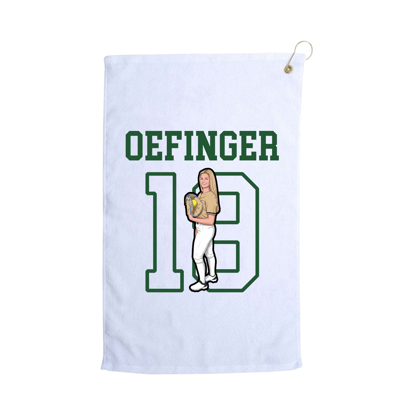 Golf Towel — Shirsey in White