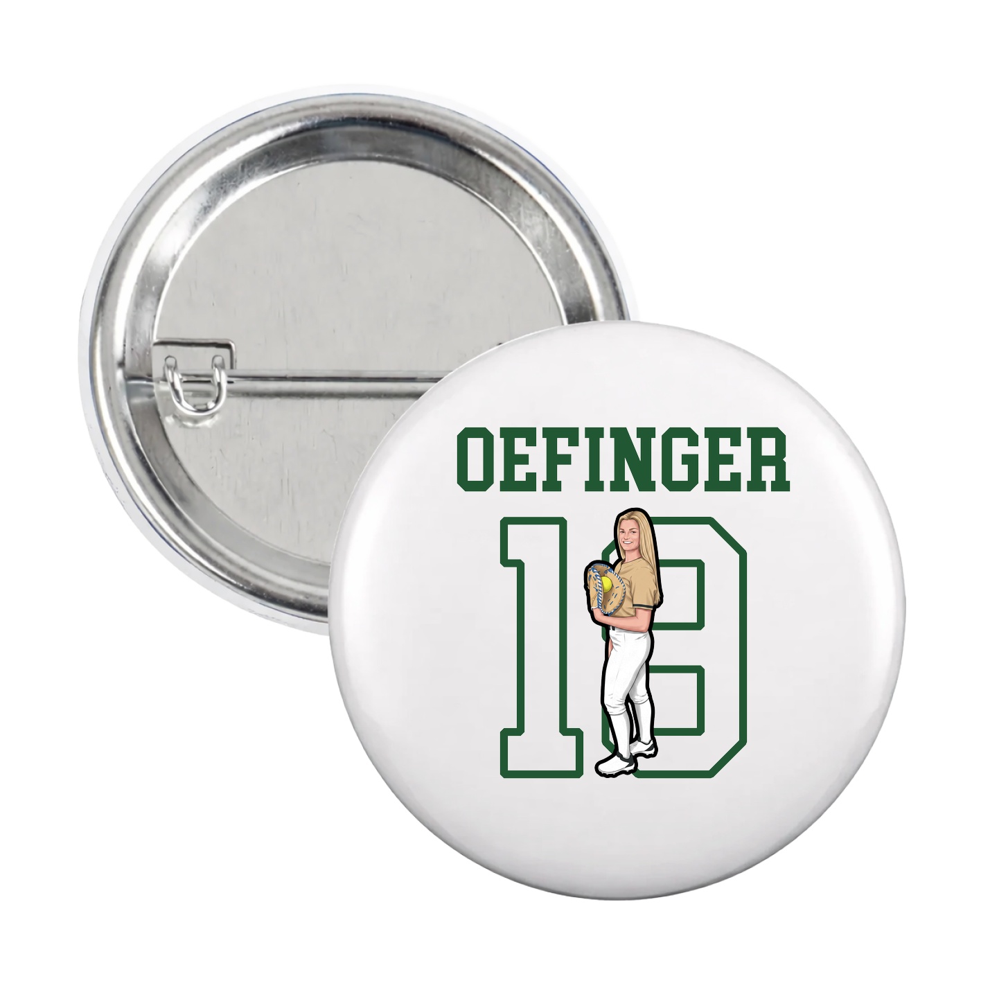 Game Day Button — Shirsey in White