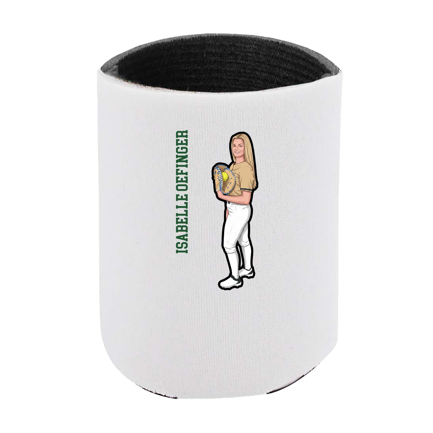 Can Holder — Name Vertical in White