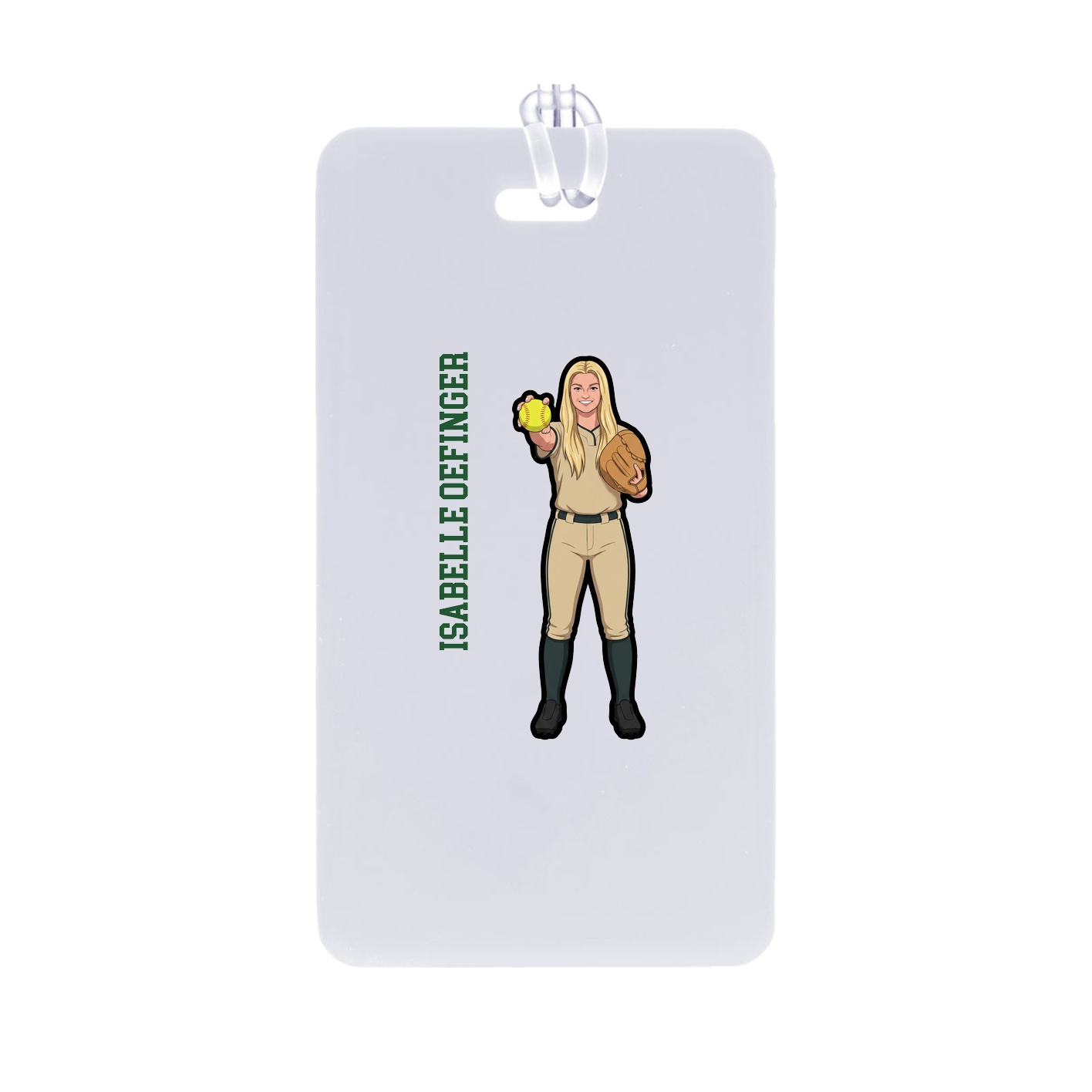 Bag Tag — Name Vertical in Classic