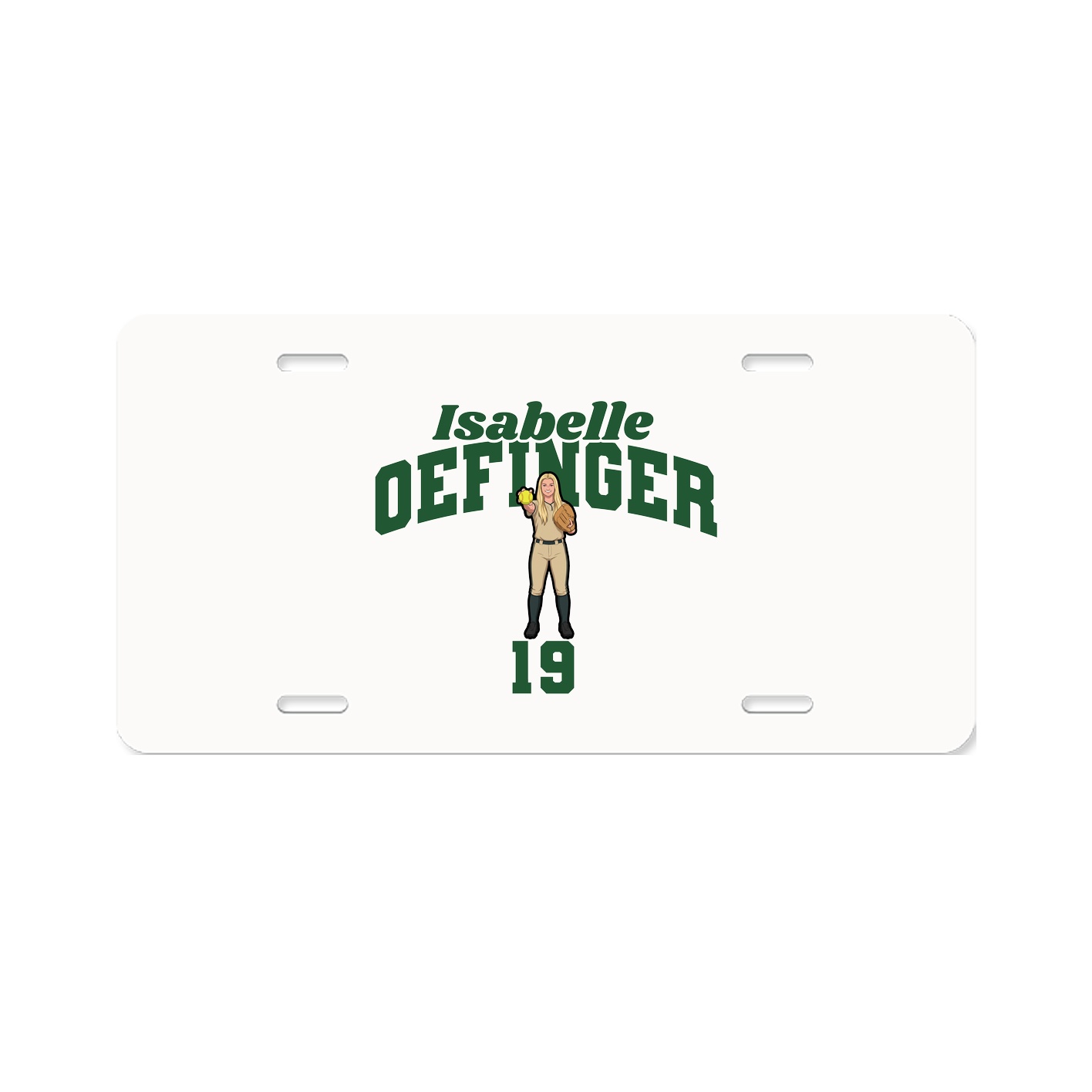 License Plate — Signature Arch in Classic