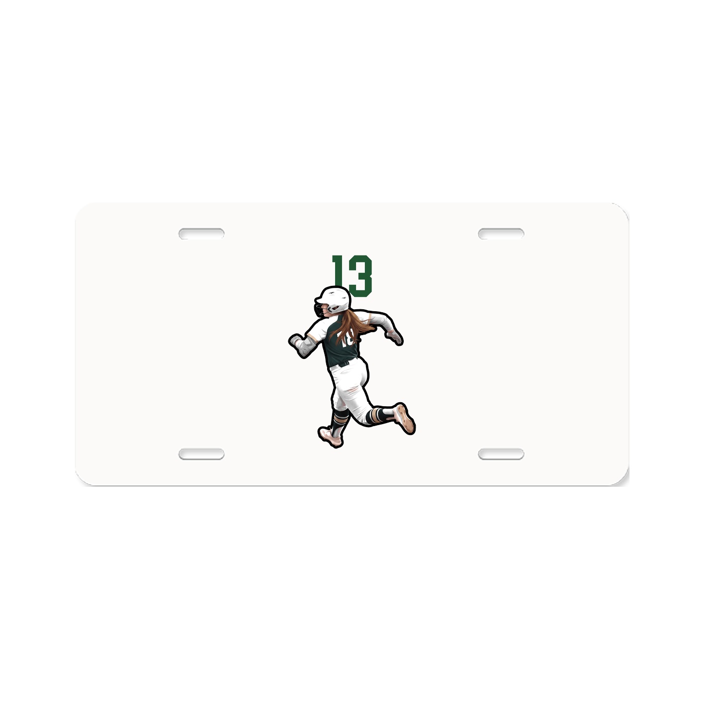License Plate — Number Top in Classic