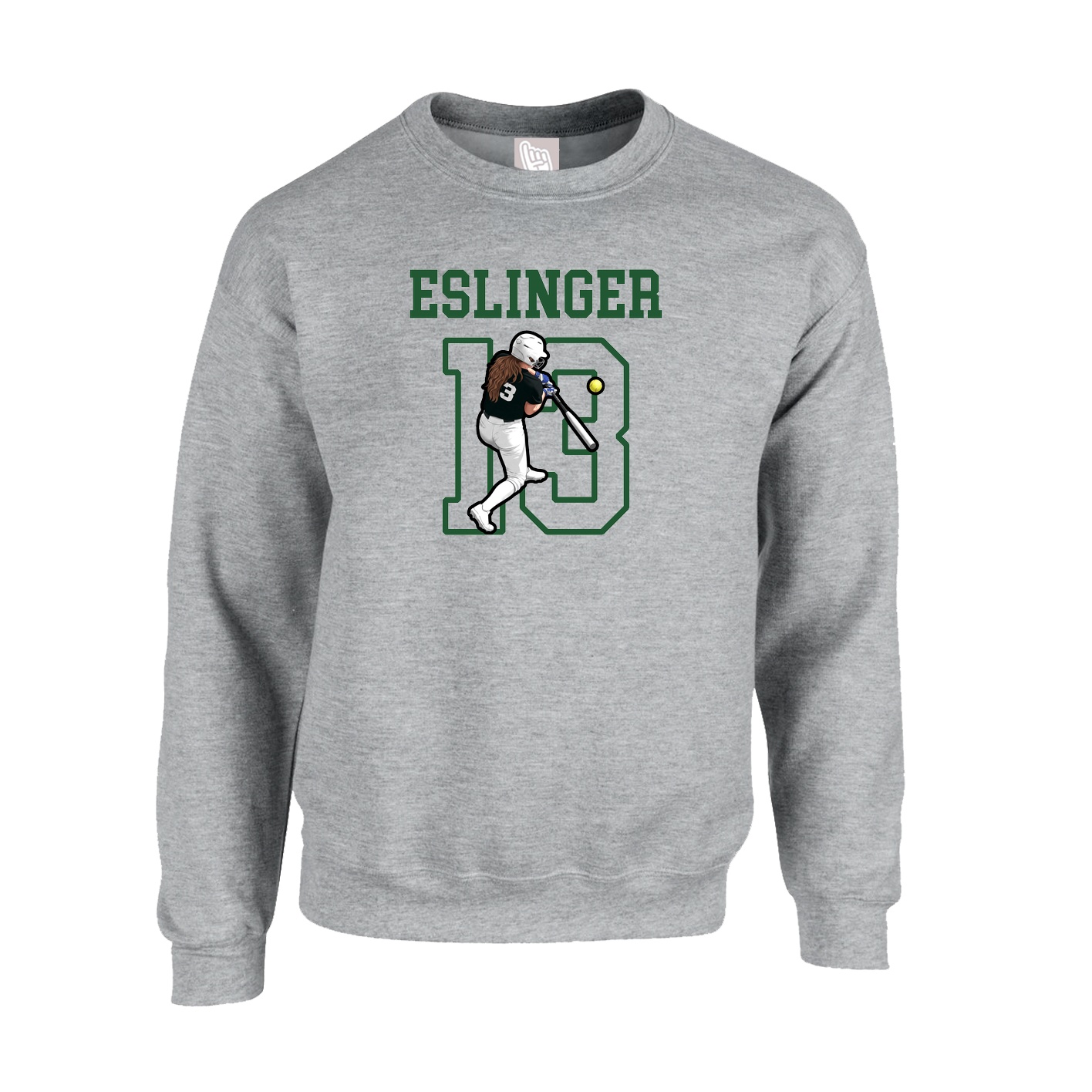 Fleece Crew — Shirsey in Grey