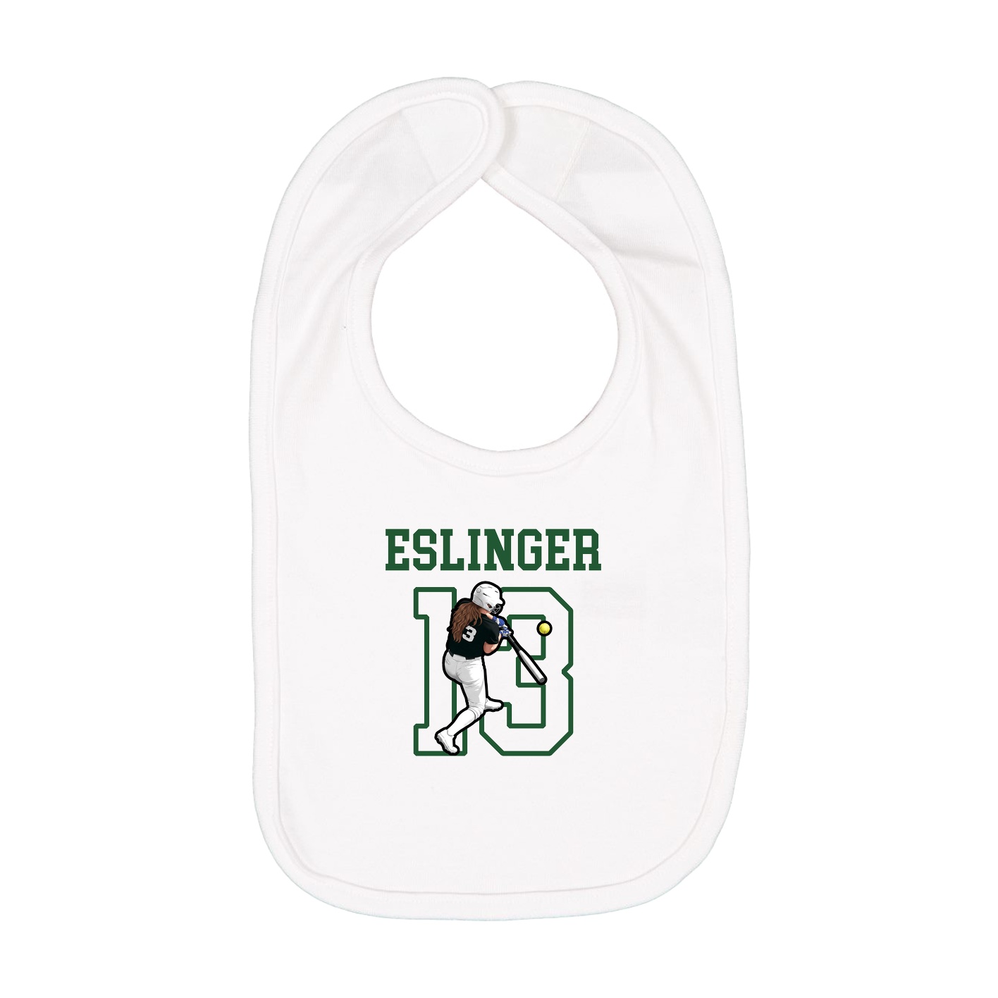 Infant Bib — Shirsey in White