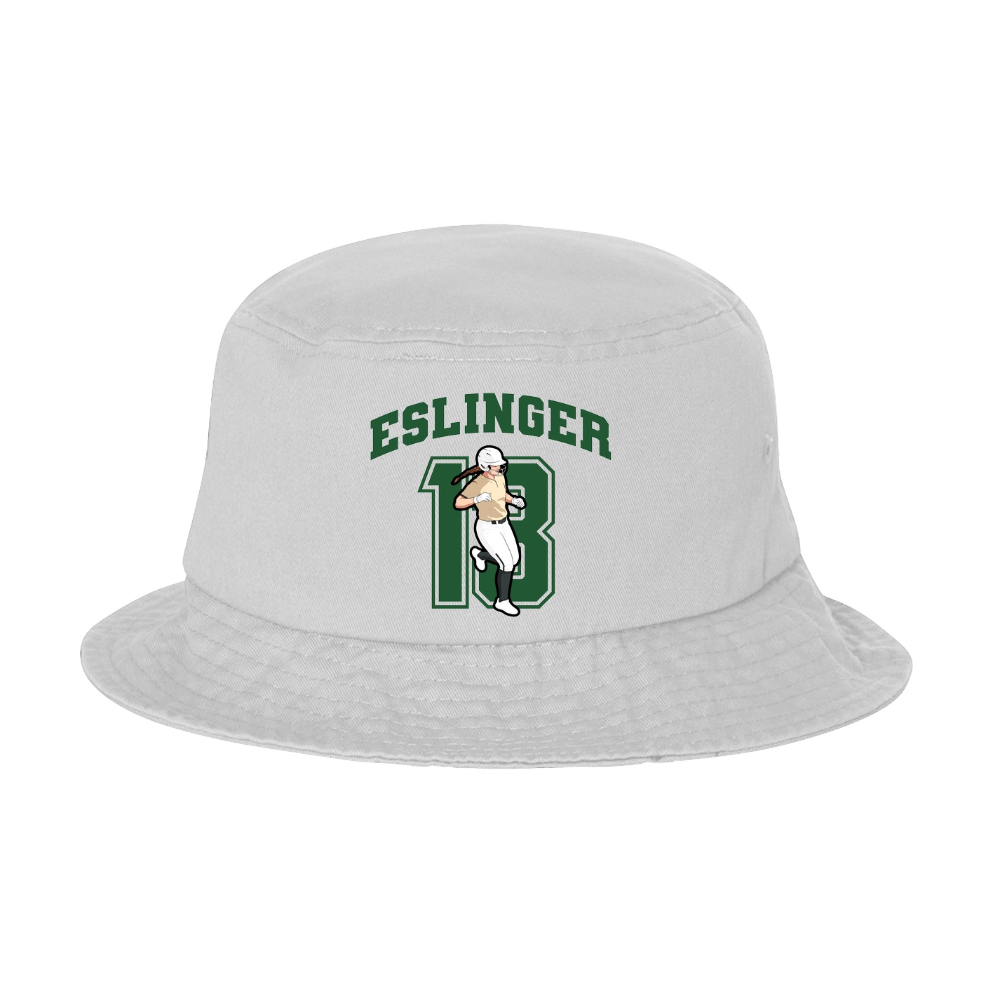 Bucket Cap — Number in White