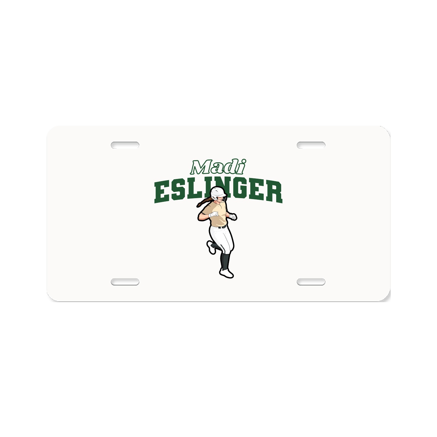 License Plate — Name Arch in Classic