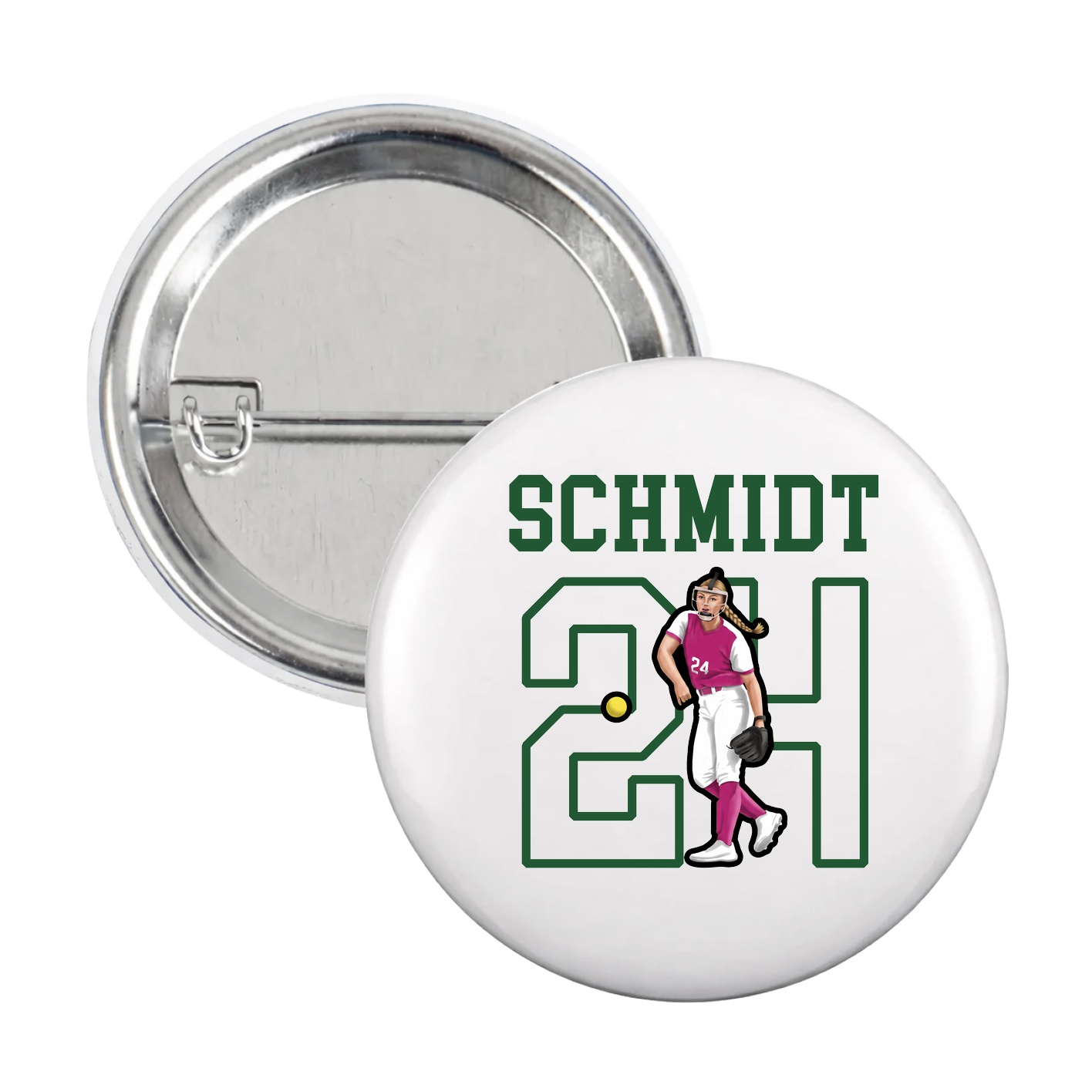 Game Day Button — Shirsey in White