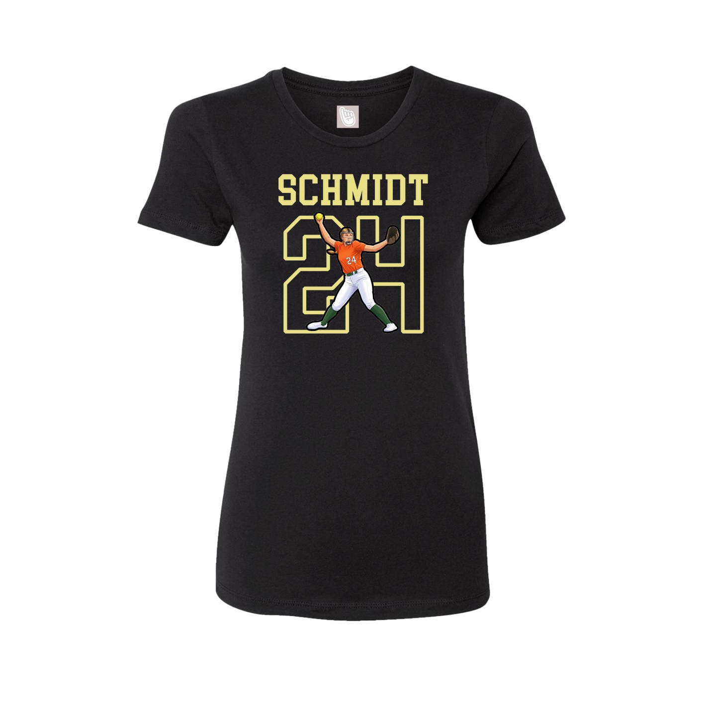 Fitted Women's Tee — Shirsey in Black