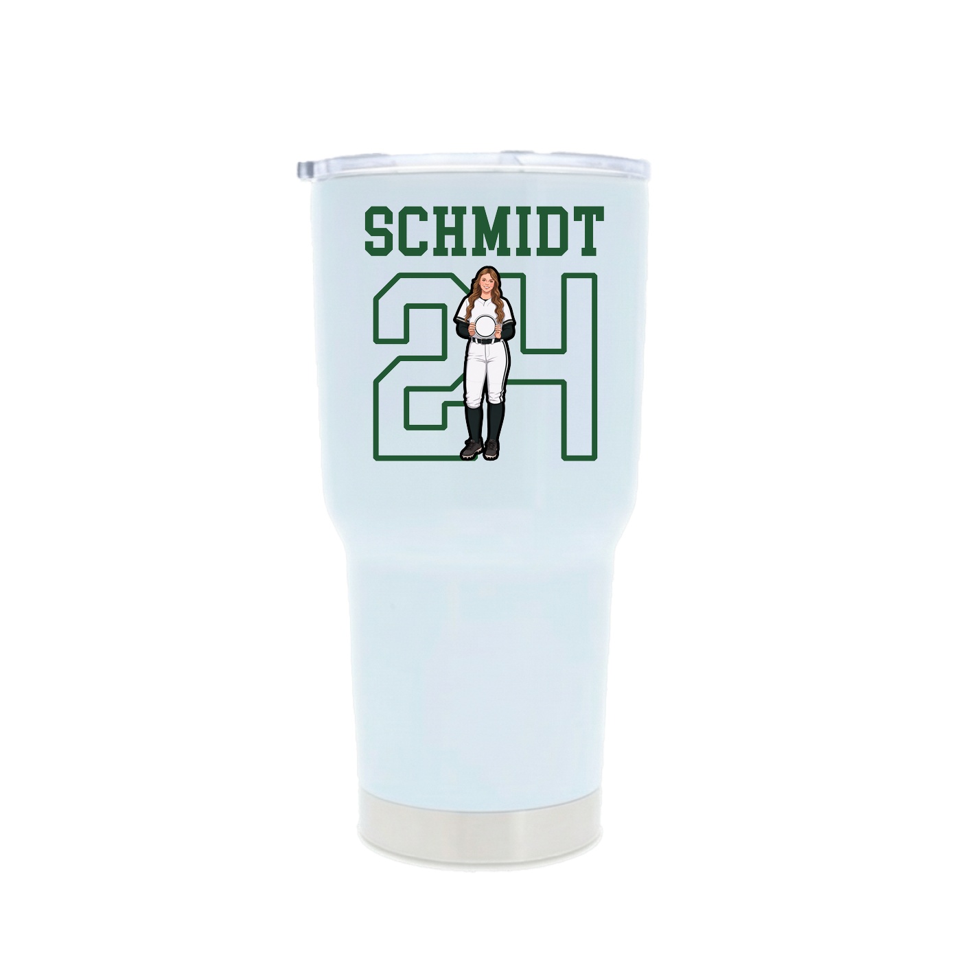 30oz Stainless Steel Tumbler — Shirsey in White