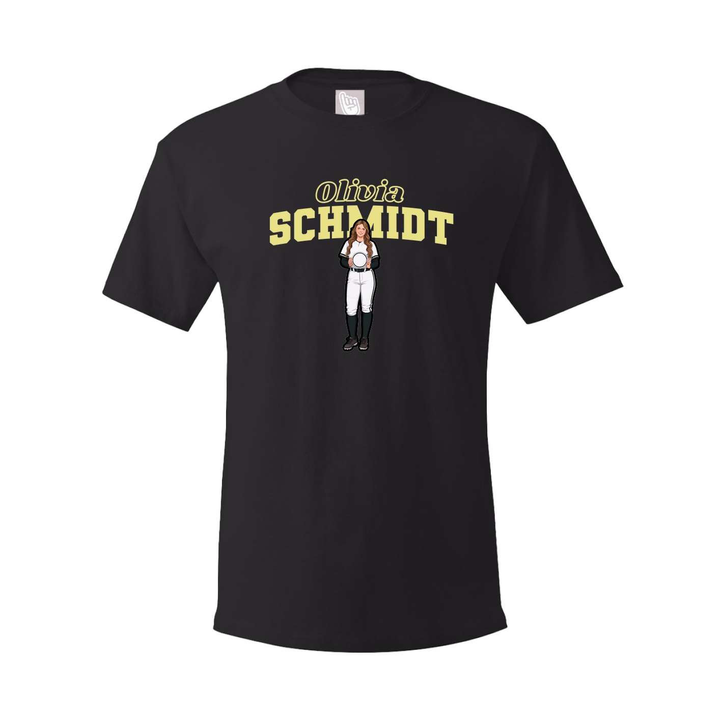 Youth Tee — Name Arch in Black