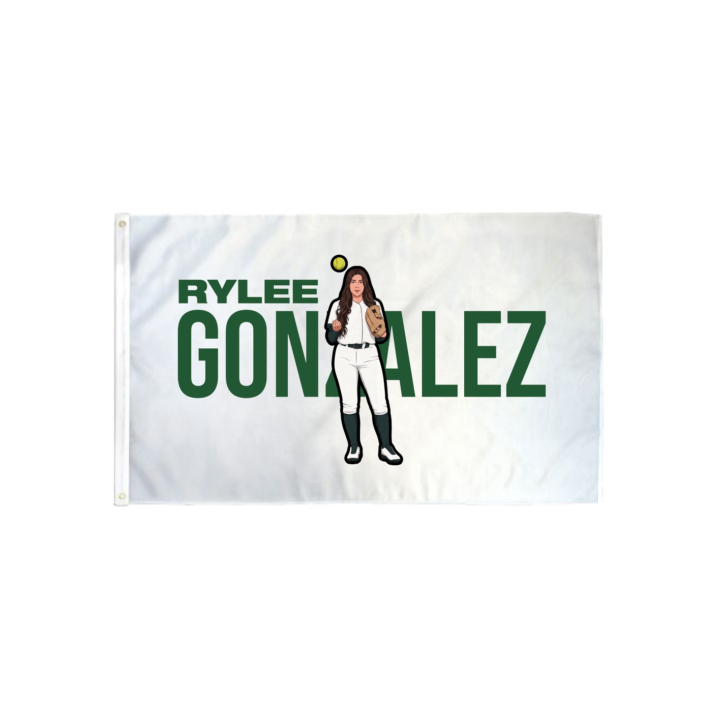 3x5 Flag — Player Name in Classic