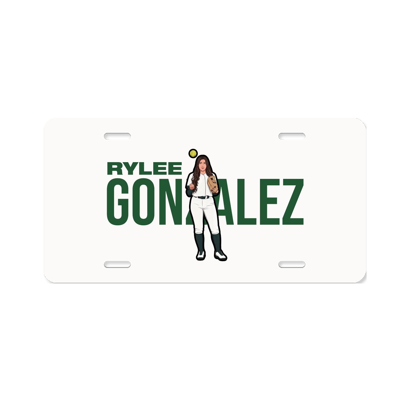License Plate — Player Name in Classic