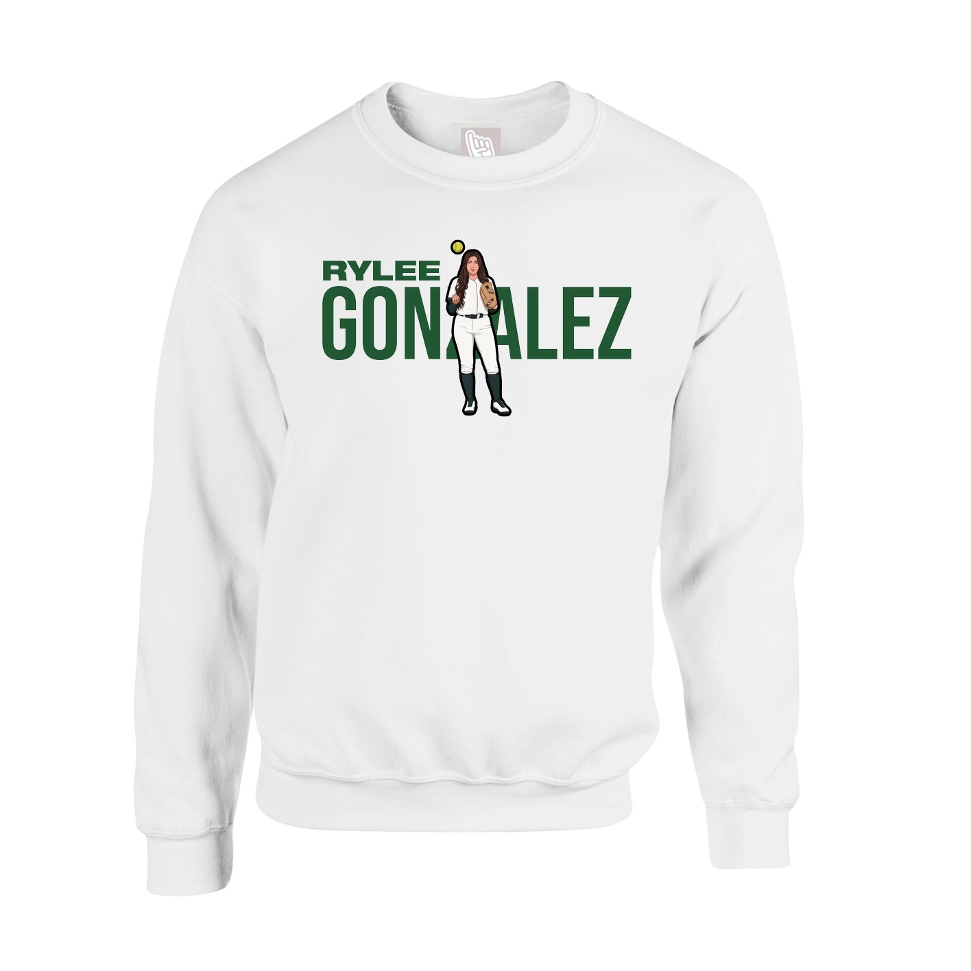 Fleece Crew — Player Name in White