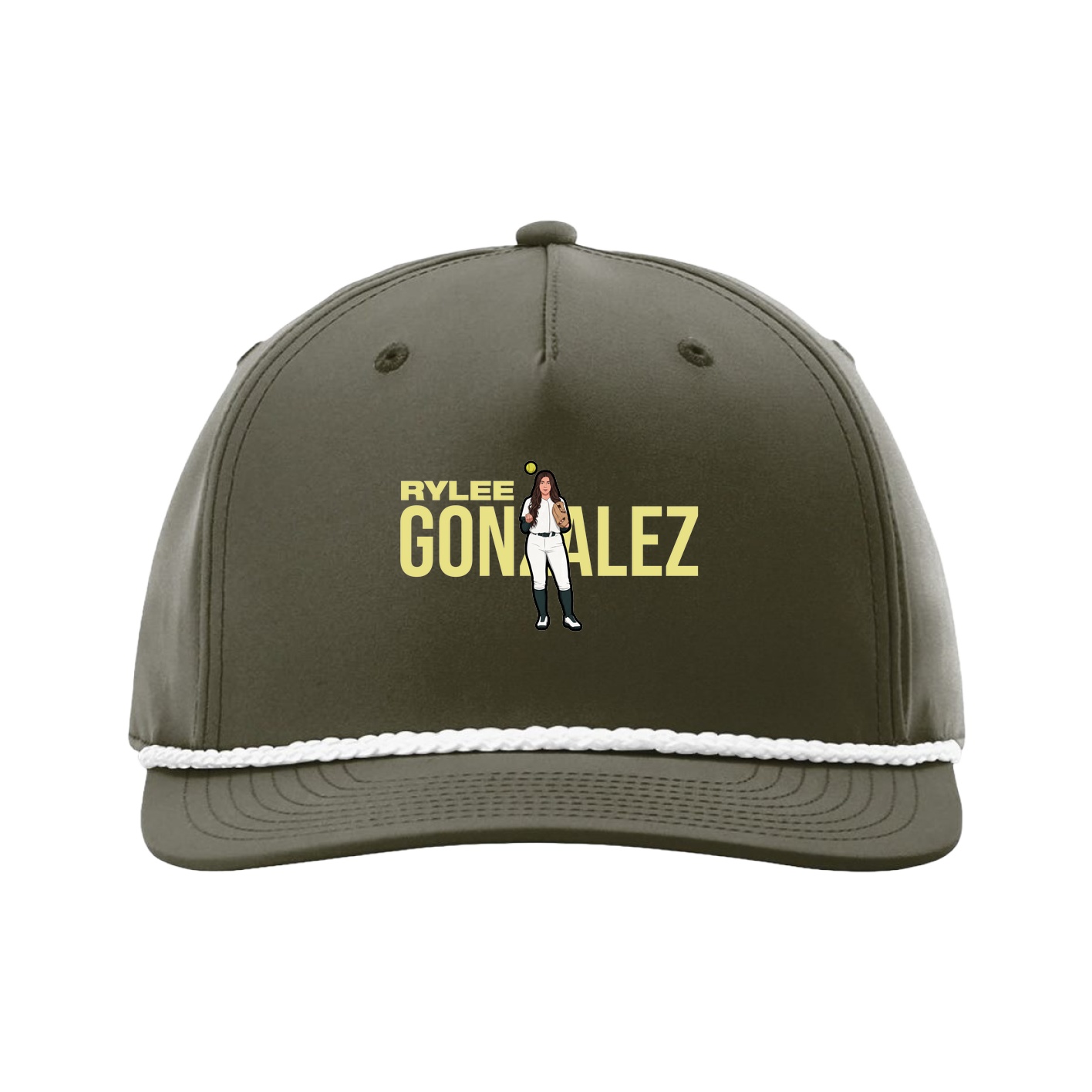 Five-Panel Classic Rope Cap — Player Name in Green