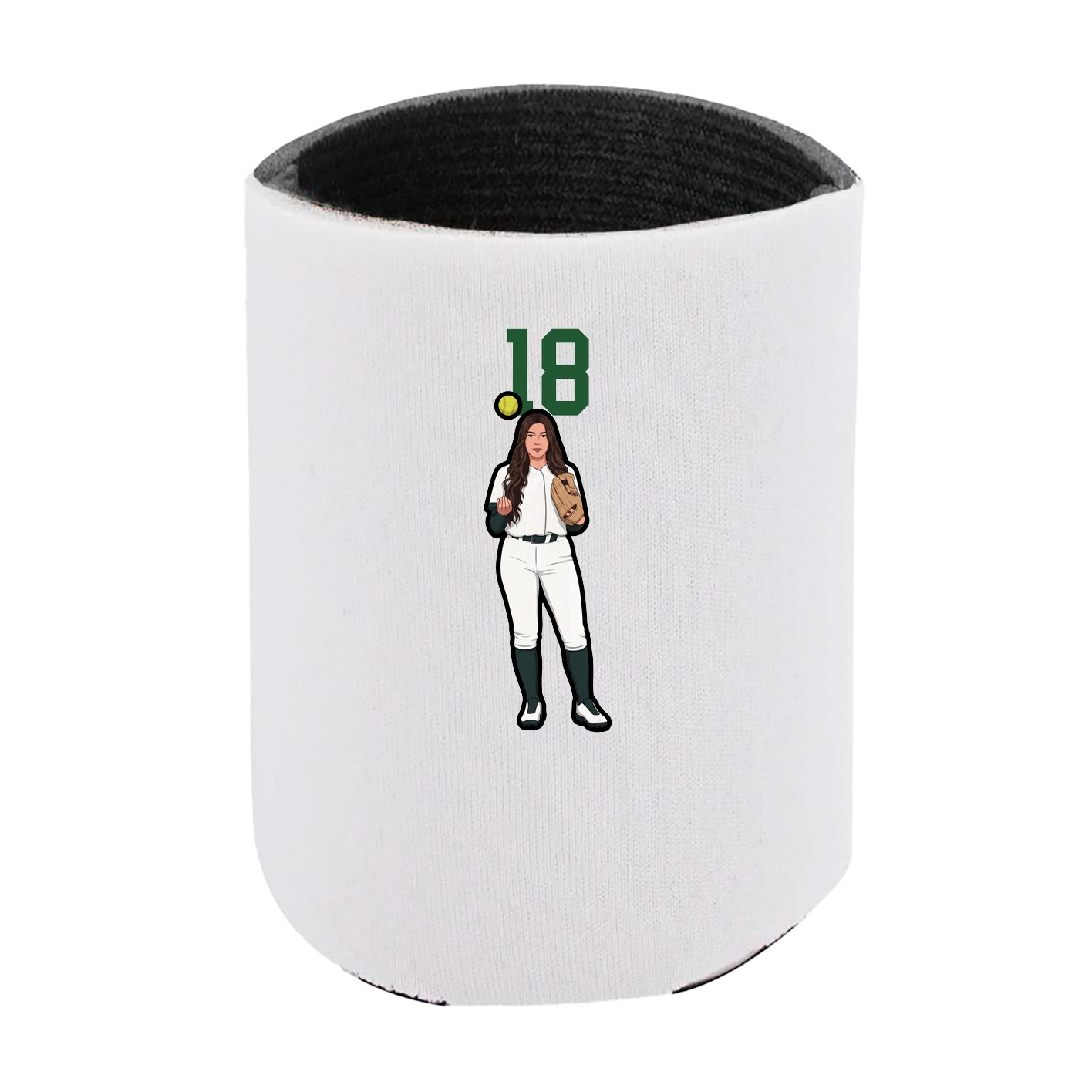 Can Holder — Number Top in White