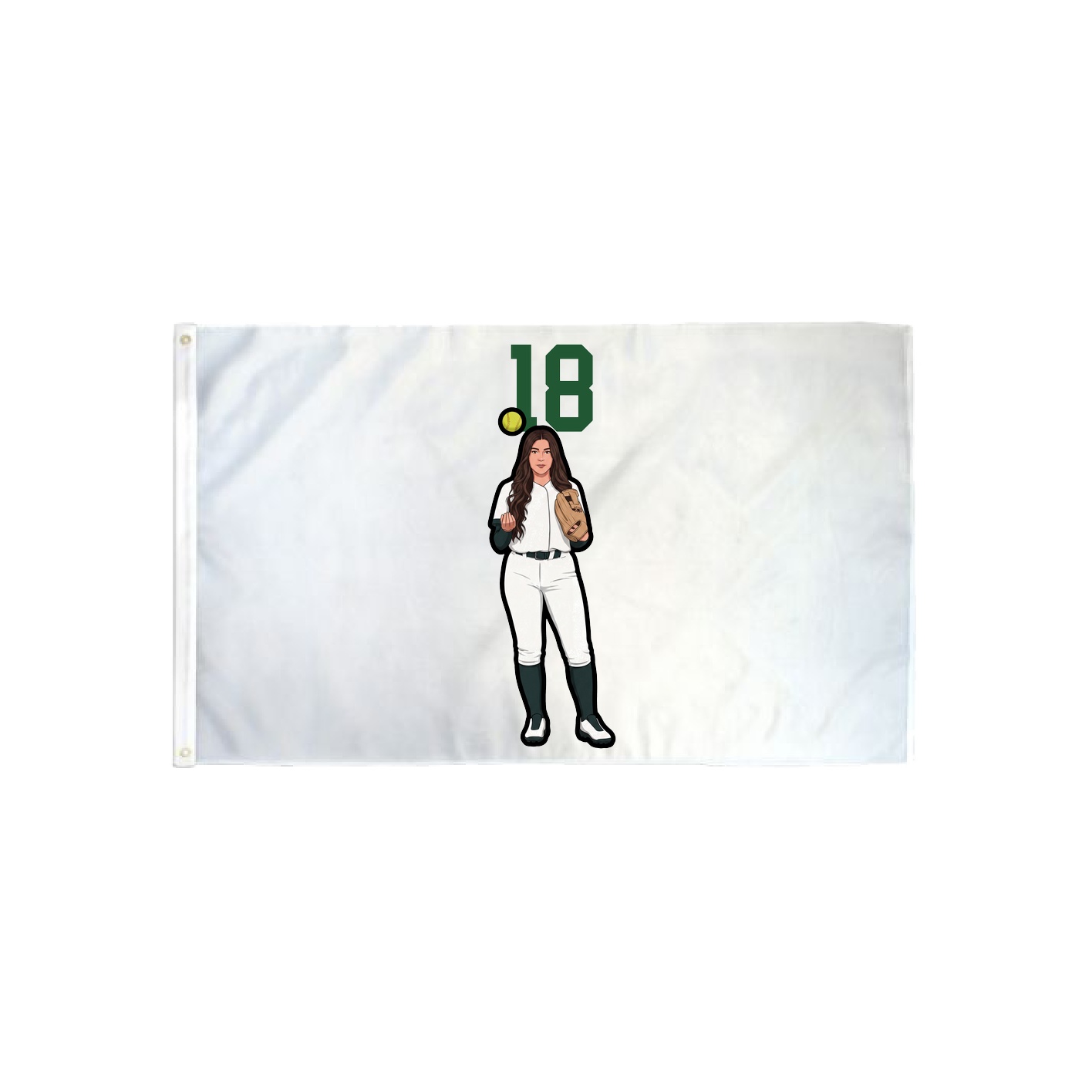3x5 Flag — Number Top in Classic