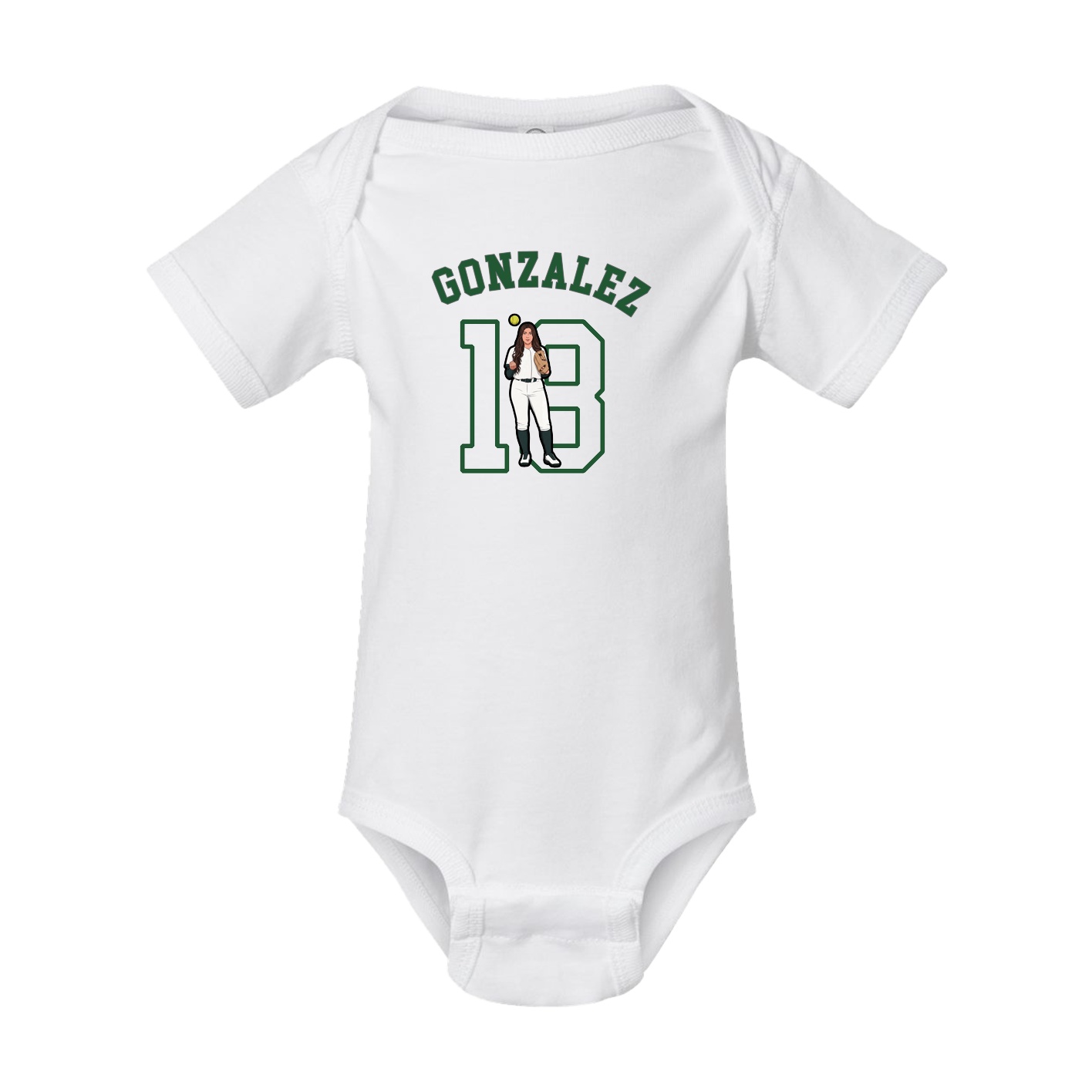 Baby Onesie — Shirsey Arch in White