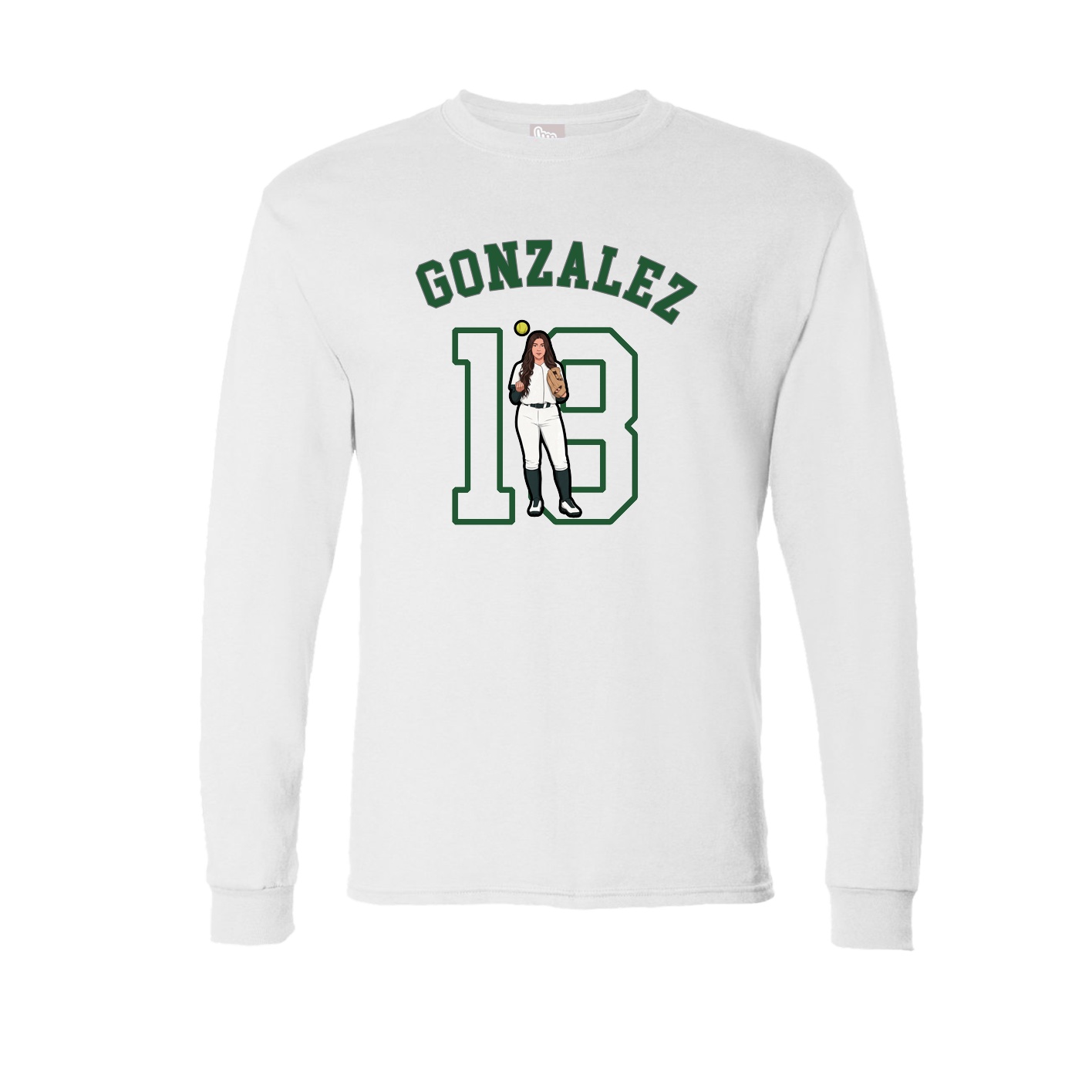 Long Sleeve Tee — Shirsey Arch in White