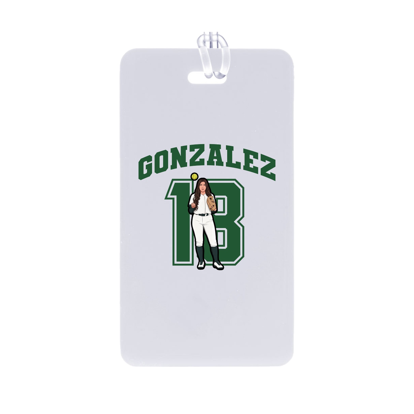 Bag Tag — Number in Classic