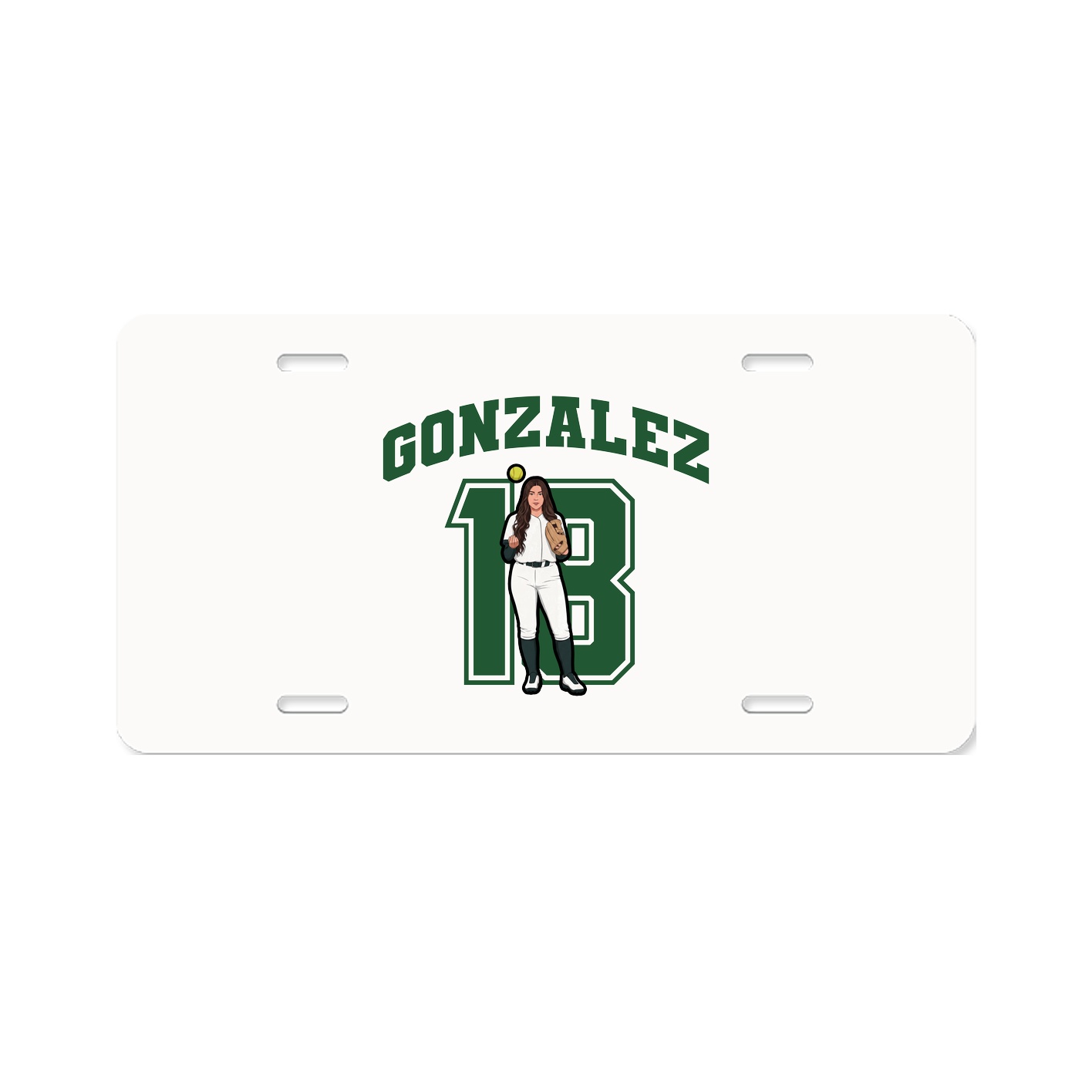 License Plate — Number in Classic