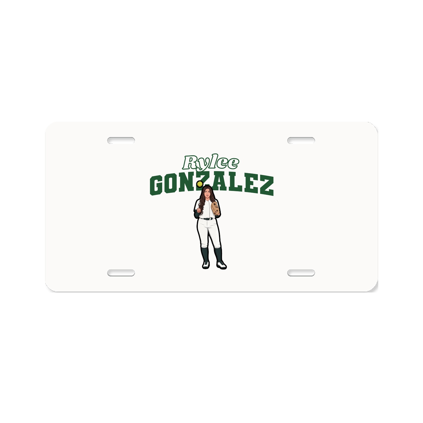 License Plate — Name Arch in Classic